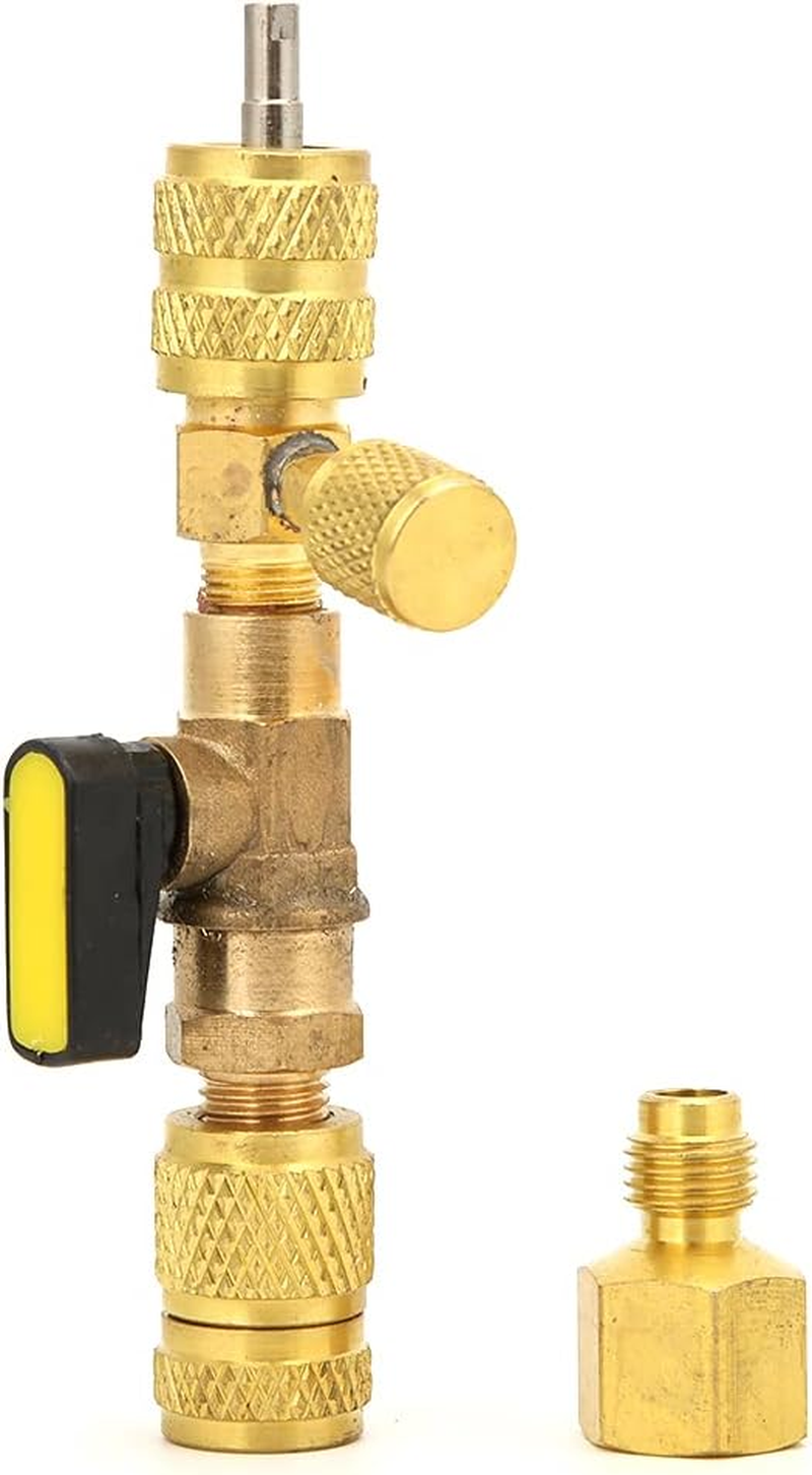 Valve Core Removal Tool, 1/4" SAE Valve Core HVAC Tools, Fit for R22 R12 R410A Refrigerant Fast and Easy Replacement image number 4