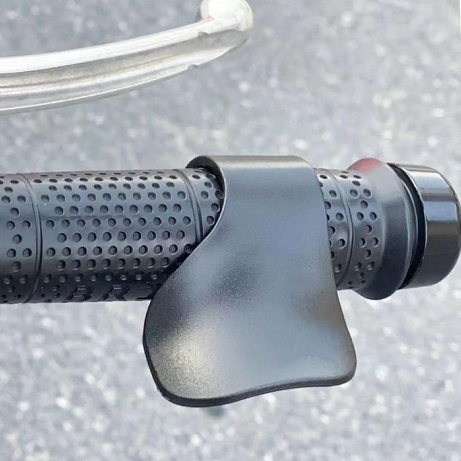 2 PCS Black Throttle Mounted Motorcycle Cruise Assist Handles Universal Handlebar Oil Control Rocker Brackets for Most Motorcycles & Scooters. image number 1