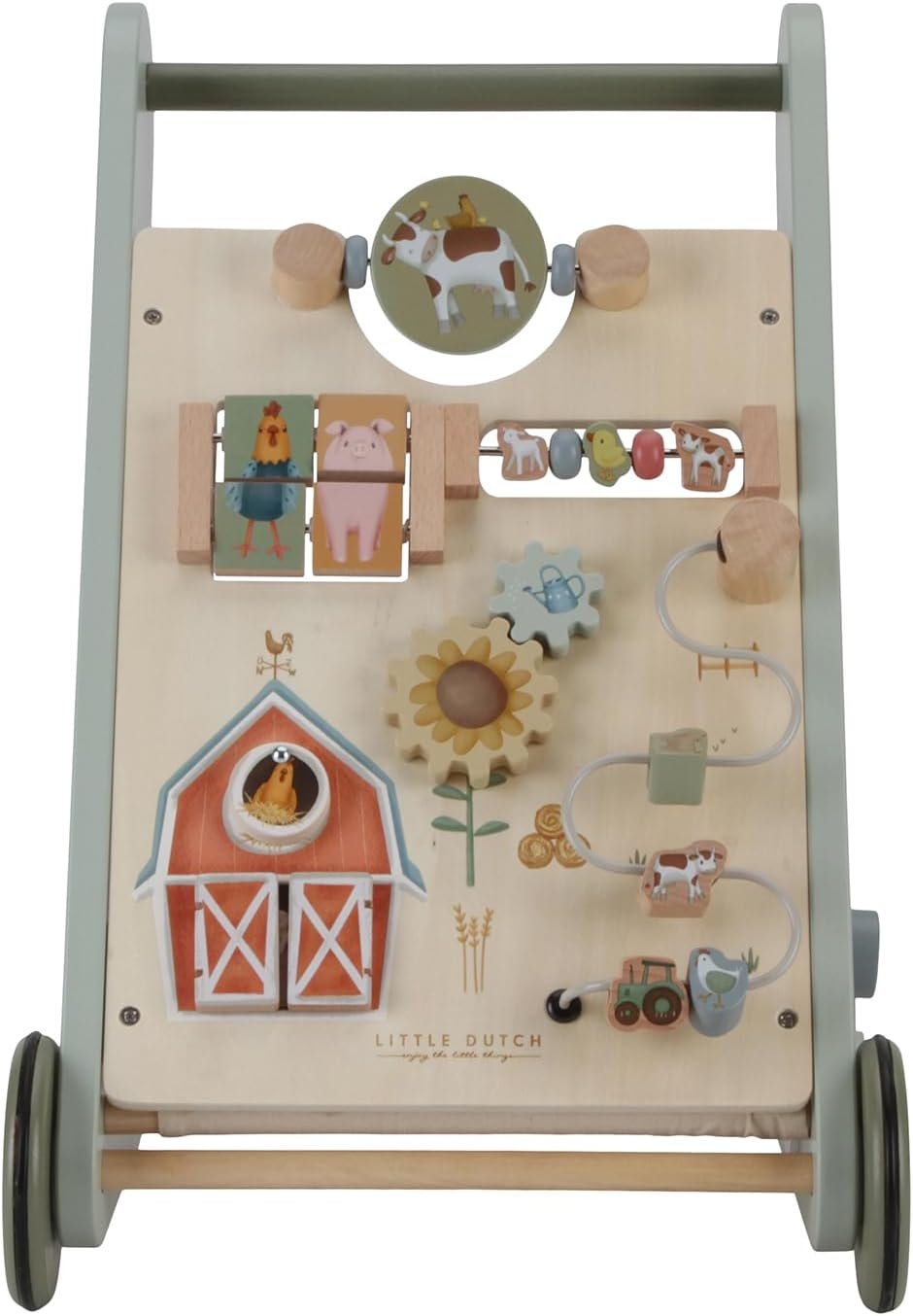 Little Dutch Little Farm Multi-Activity Baby Walker image number 1