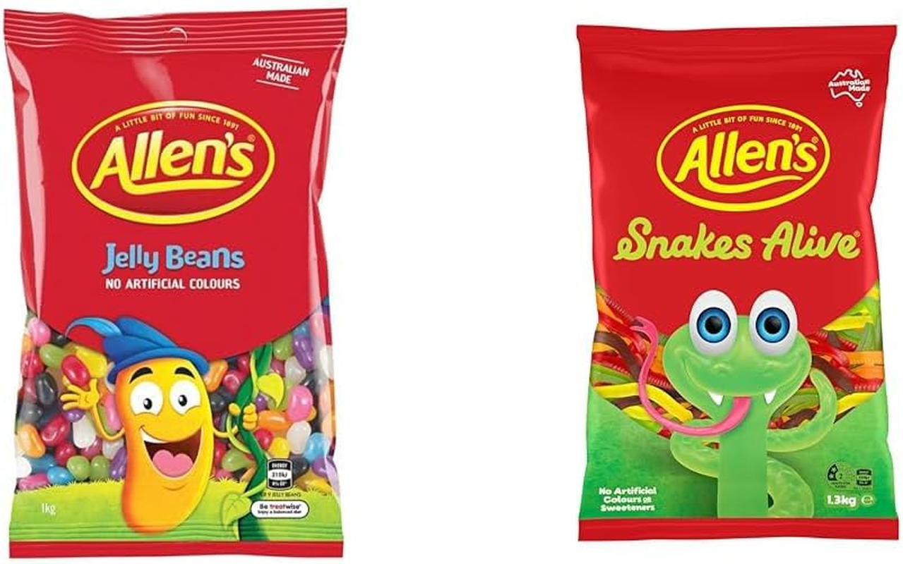 Allen'S Sweet Combo - Jelly Beans & Snakes Pack