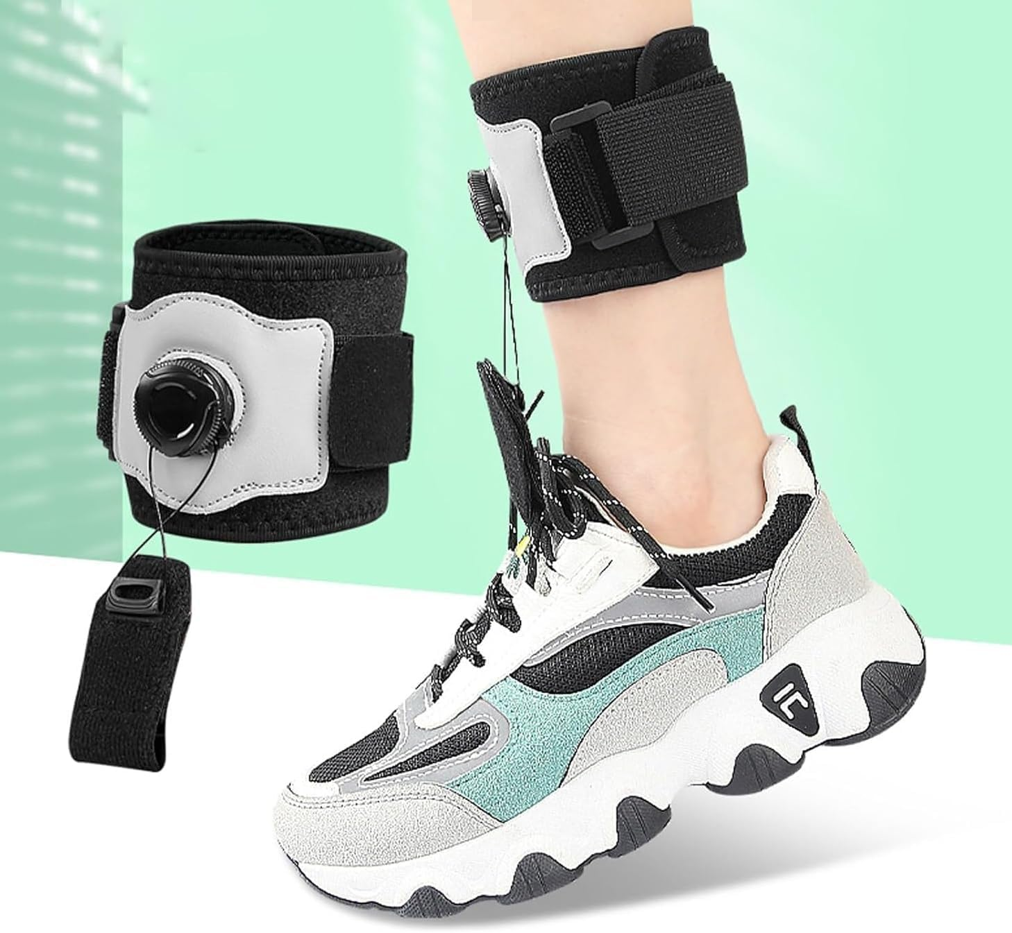 Adjustable Drop Foot Brace, Foot up Brace Unisex for Right/Left Foot Orthosis Ankle Brace Support, Brace for Foot Drop, Ankle Foot Orthosis image number 4
