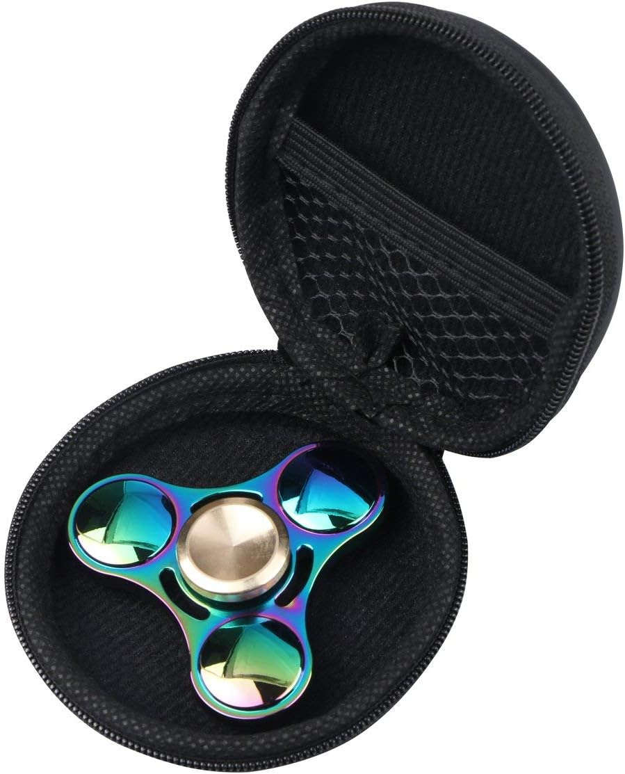 Mtele EDC Hand Spinner Metal Fidget ADHD Focus Toy Ultra Durable High Speed Anxiety Relief Toys,Rainbow Color image number 3