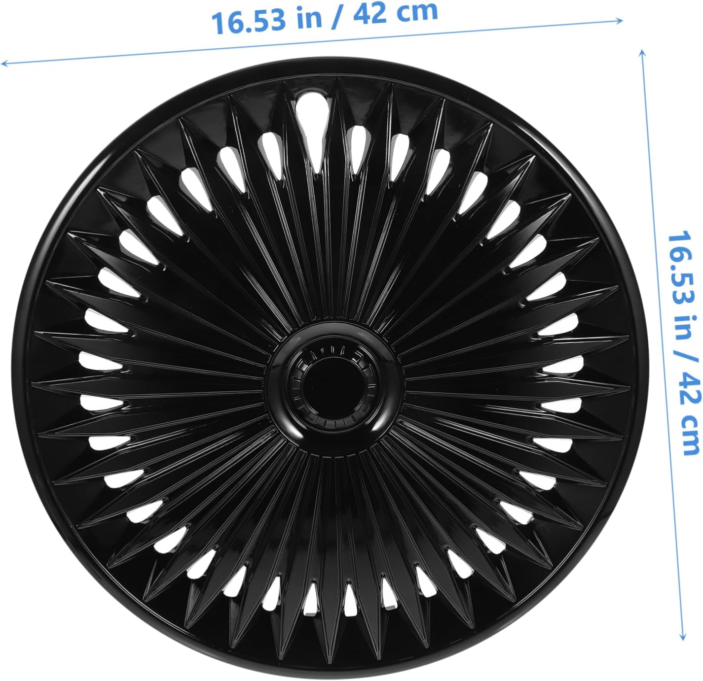 Car Wheel Cover Phantom Steel Rim Decorative Cover Black Hy Sturdy Practical Decorative Easy Install image number 3