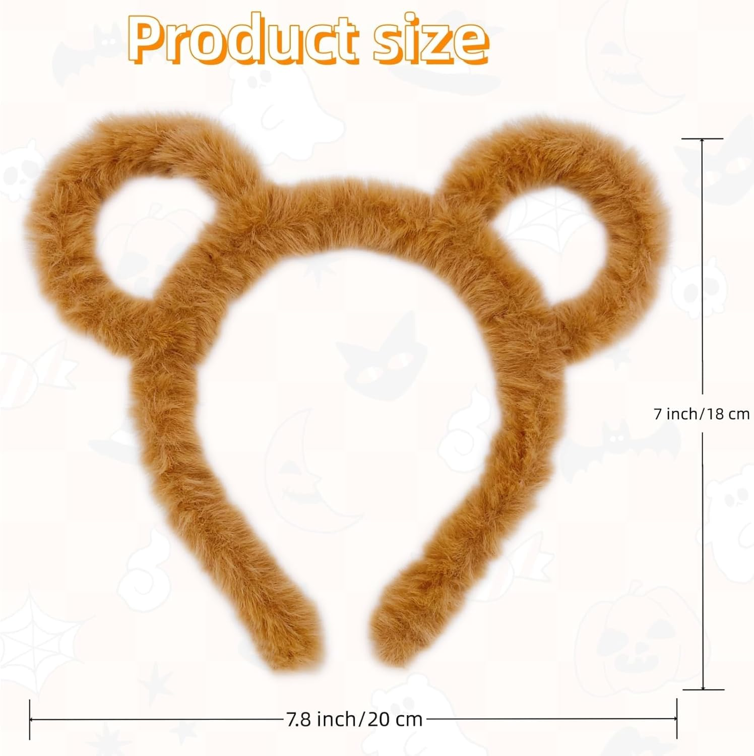 Chipmunks Garment Accessory Sets 1 round Glasses Frame and 3 Ears Headband for Cosplay Halloween Party image number 4