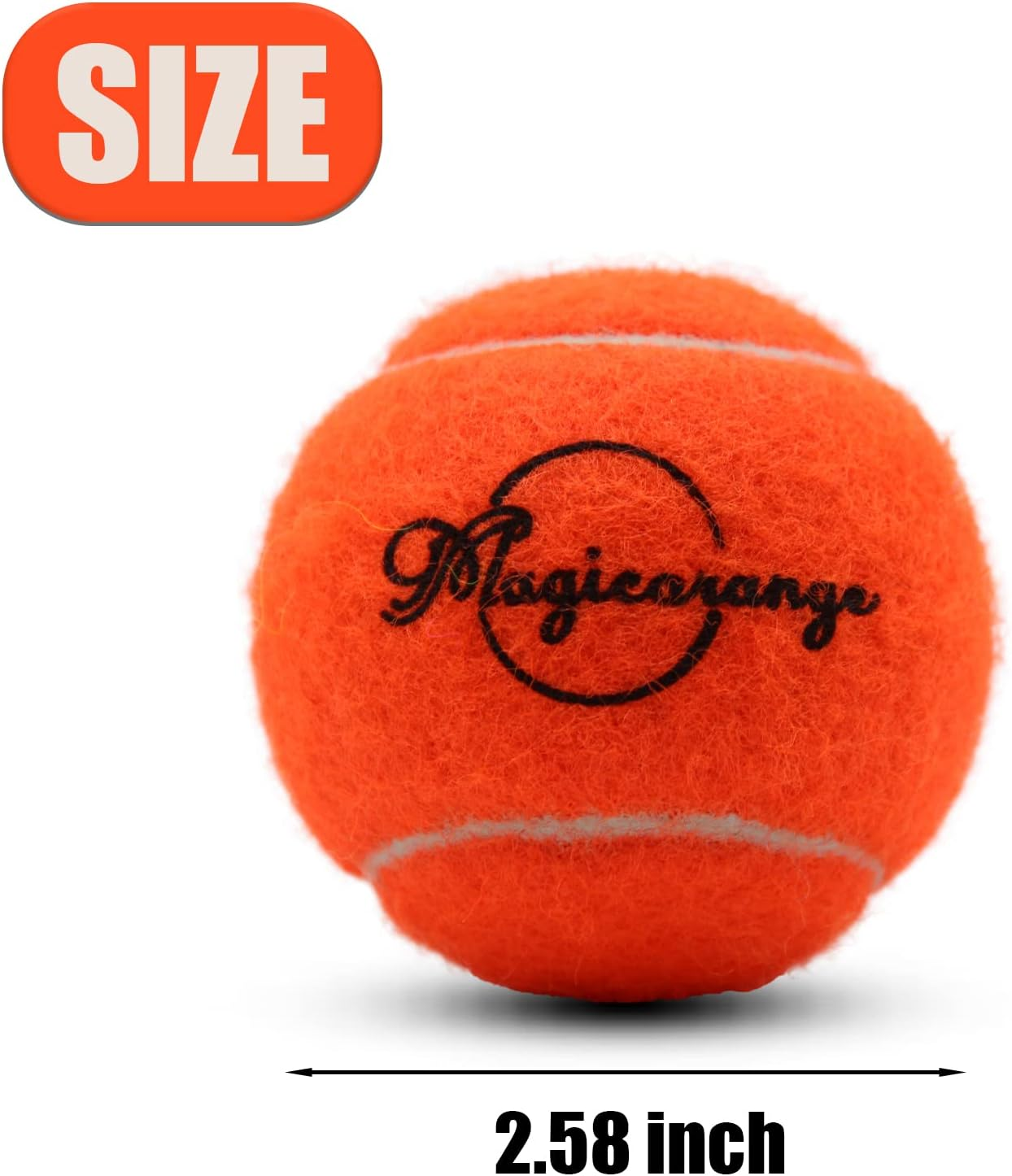 Magicorange Tennis Balls, 20 Pack Tennis Balls for Dogs, Pet Dog Playing Balls, Come with Mesh Bag for Easy Transport, Colorful Easy Catching Pet Dog Balls (Multi-Color) image number 5