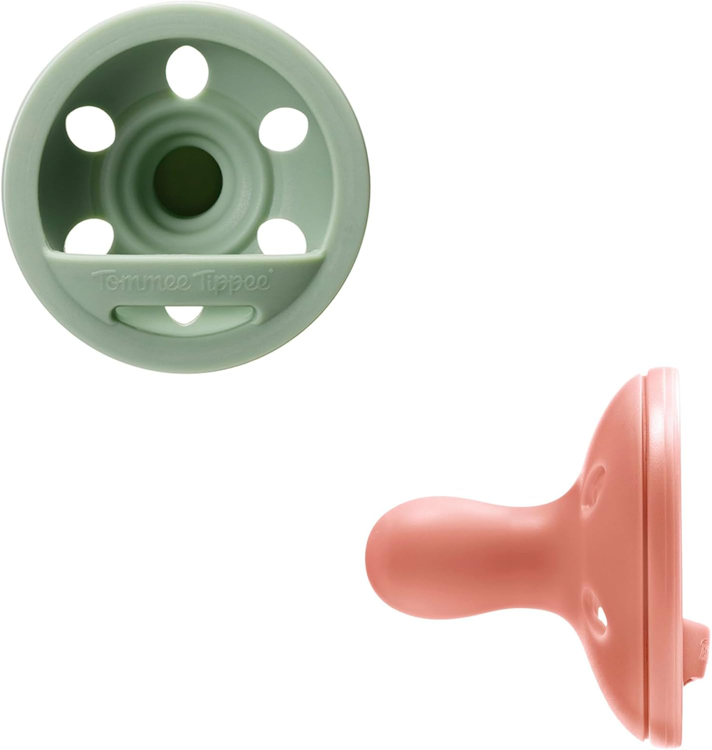 Tommee Tippee Breast-Like Soother, Lightweight, One-Piece Silicone Design, Symmetrical Teat, 6-18M, 2 Pack image number 4