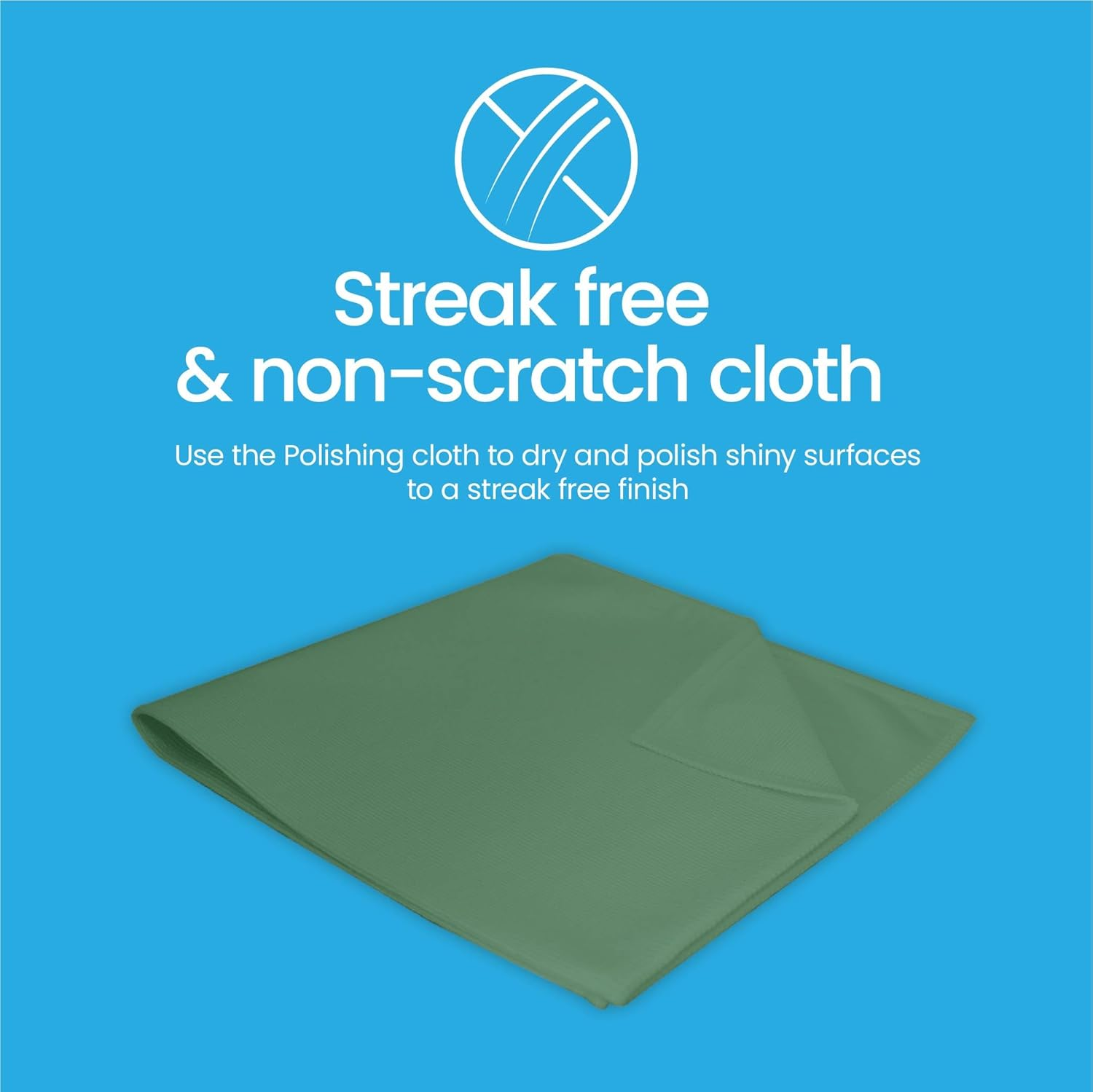 White Magic Aquarium Eco Cloth, 32 X 32 Cm, Streak-Free Cleaning for Glass & Acrylic Aquariums, Scratch-Free, Buffs & Polishes, Chemical-Free, Reusable & Machine Washable image number 2