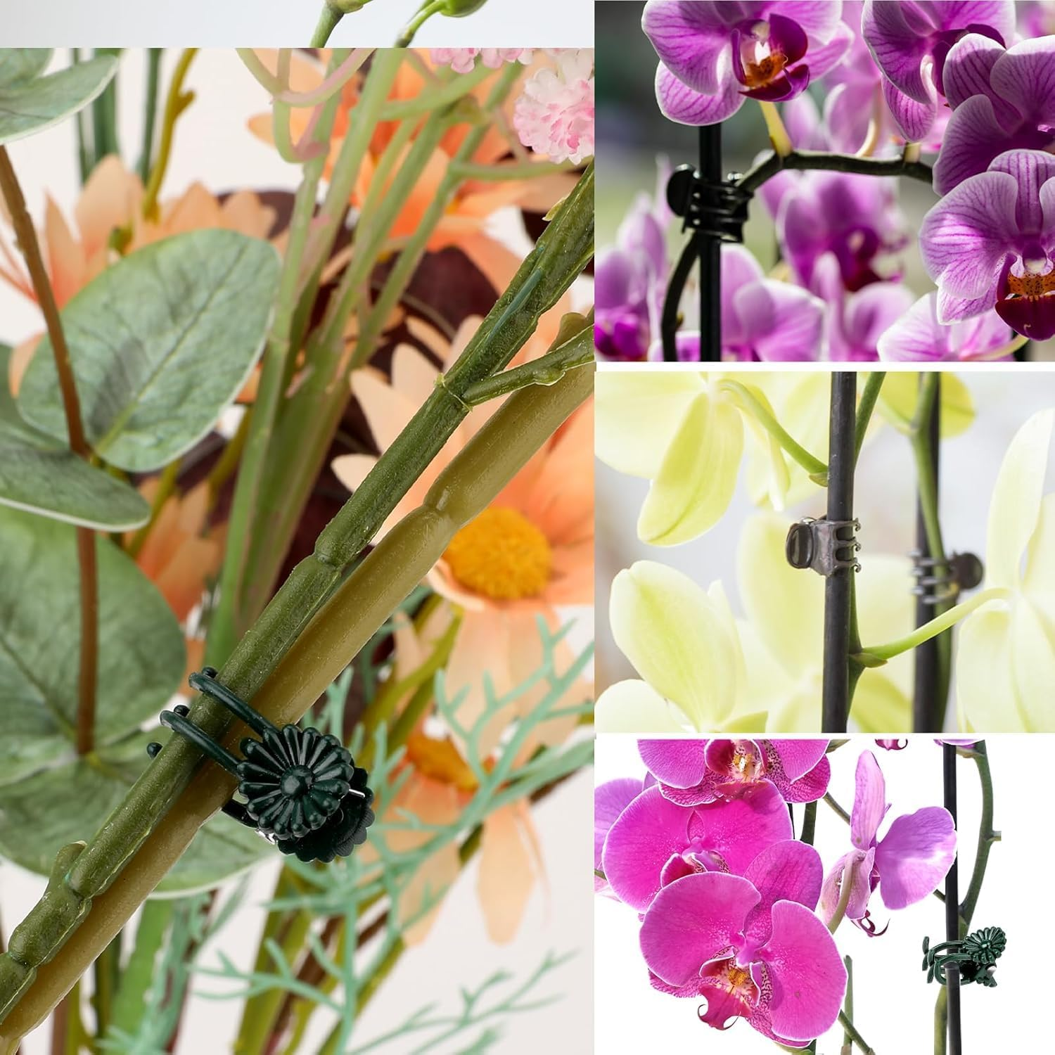 Plants Orchid Support Clips Flower Vine Clips,100Pcs Orchid Clips Plant Support Clips,Orchid Clips Plant Support Clips Garden Clips,Orchid Support Clips Flower Vine Clips,Orchid Clip Garden Plant Clip image number 4