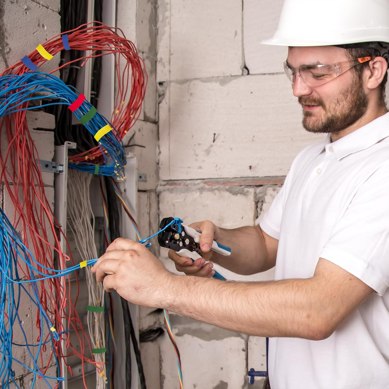 TEAONE Cable Ties Roll, 4 Roll Nylon Tie Roll for Plant, Cable Organiser (1.2Cm X 5M/0.47In X 16.4Ft) image number 2