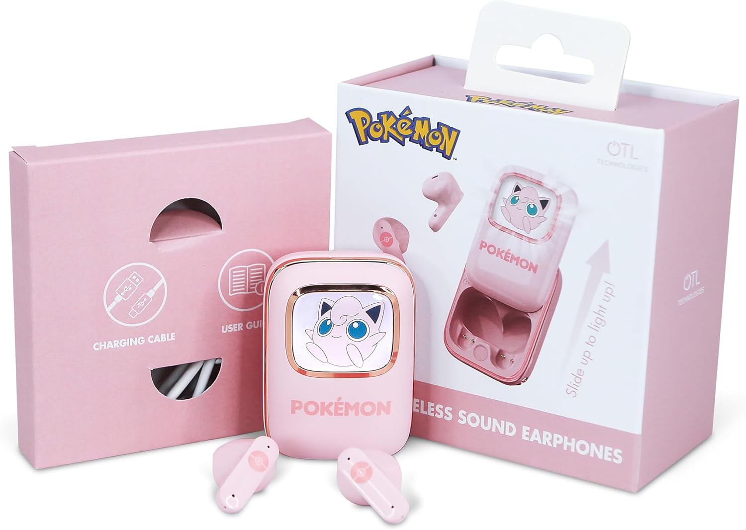 OTL - Pokemon Jiggly Puff Slide TWS Earphones/Lights and Sound image number 1
