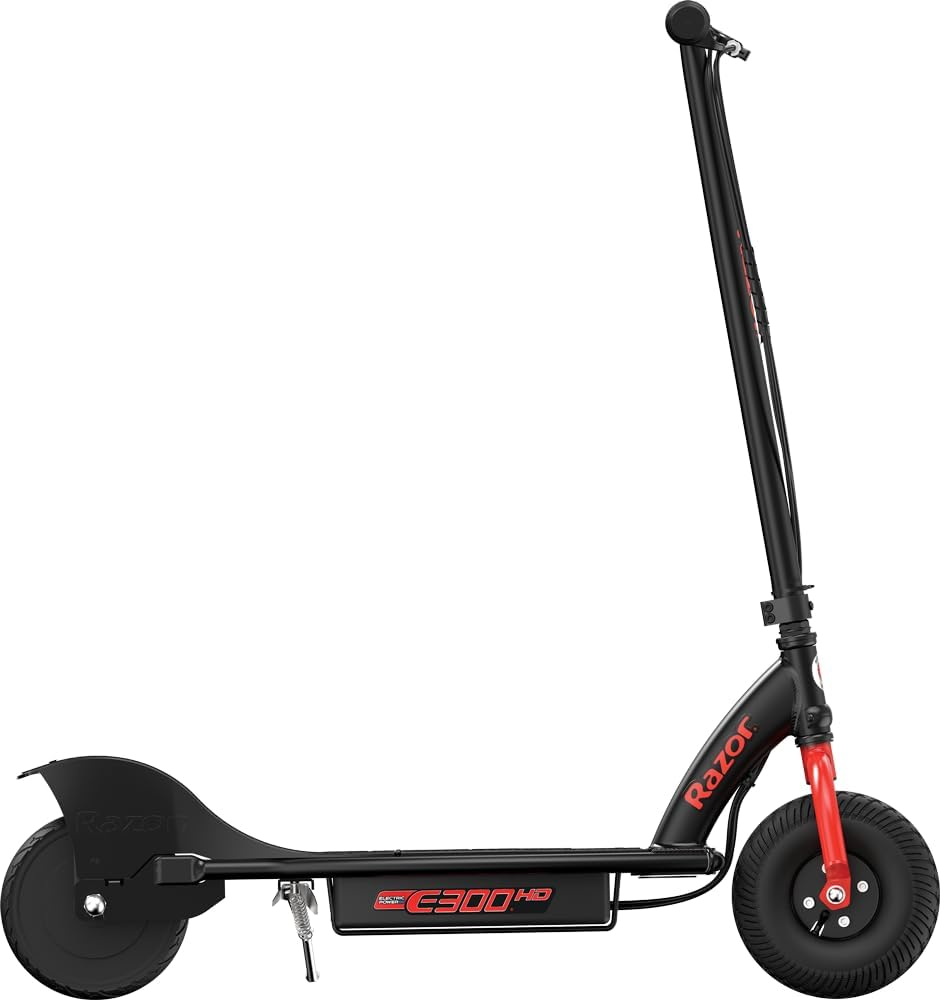 Razor E300 HD Electric Scooter - Black/Red image number 2