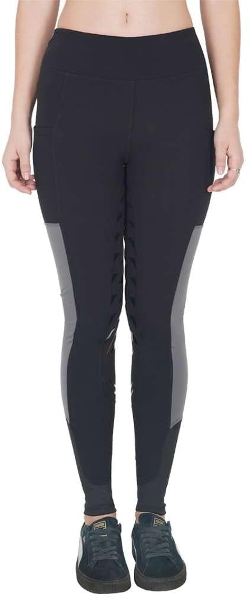 Women'S Horse Riding Silicone Pullons Leggings Winter Ladies Leggings Tights Sticky Bum Riding Pants