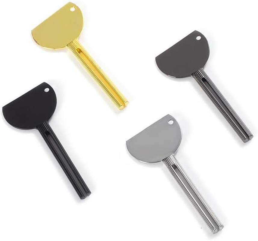 Metal Tube Squeezer Key Stainless Steel Toothpaste Roller,4Pcs Stainless Steel Toothpaste Squeezer Tube Roller Key,Metal Toothpaste Squeezer Tube Squeezer Key Squeezer Roller,Metal Toothpaste Squeezer image number 6