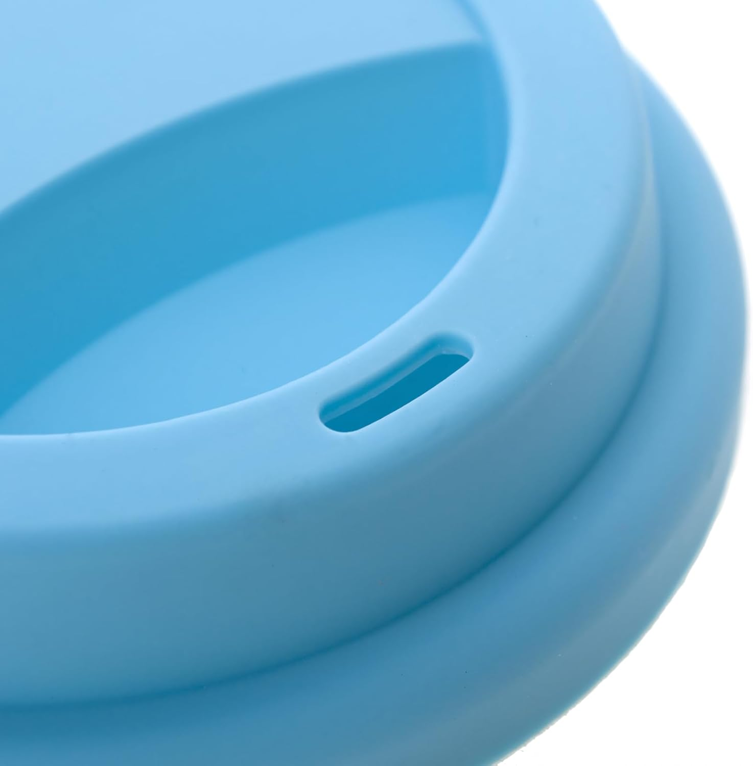 Aspire 6 PCS Silicone Drinking Lid Cup Lids, Reusable Coffee Cup Covers/Lids - White - Black image number 5