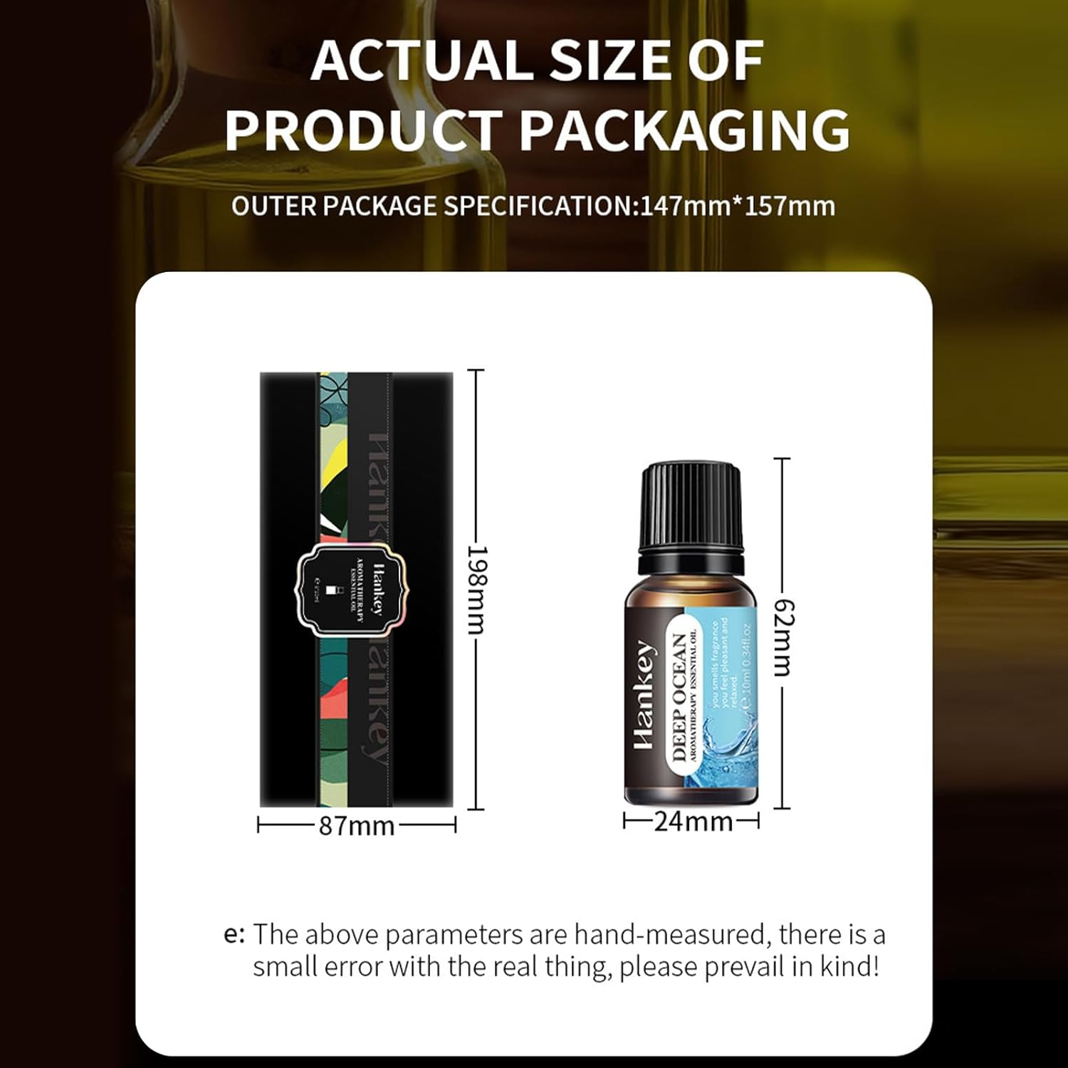 Essential Oils Set, Starter Kit Oils for Diffusers for Home, Aromatherapy Oils Gift Set 6 * 10 Ml - Rose, Lavender, Freesia, Deep Ocean, Sandalwood, Vanilla for Any Occasion