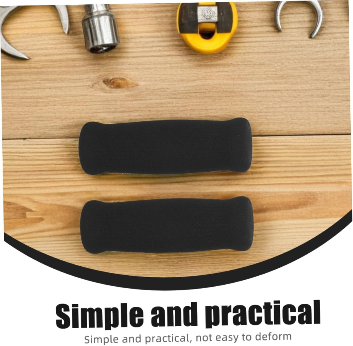 2Pcs Thickened Non-Slip Crutch Handle Grips for Elderly Comfortable Breathable Foam Cane Wraps Easy Install Ergonomic Walking Stick Handle Covers for Relief and Secure Grip image number 4