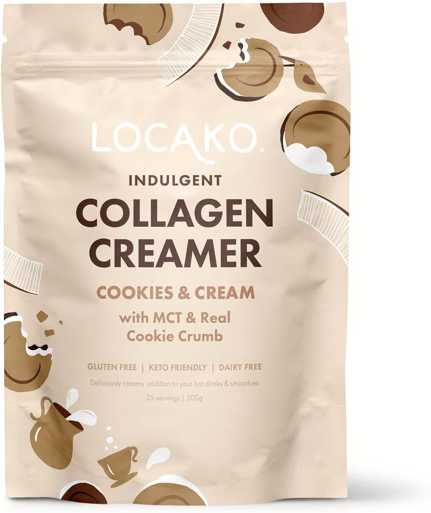 Locako Indulgent Cookies and Cream Collagen Creamer 300 G image number 1