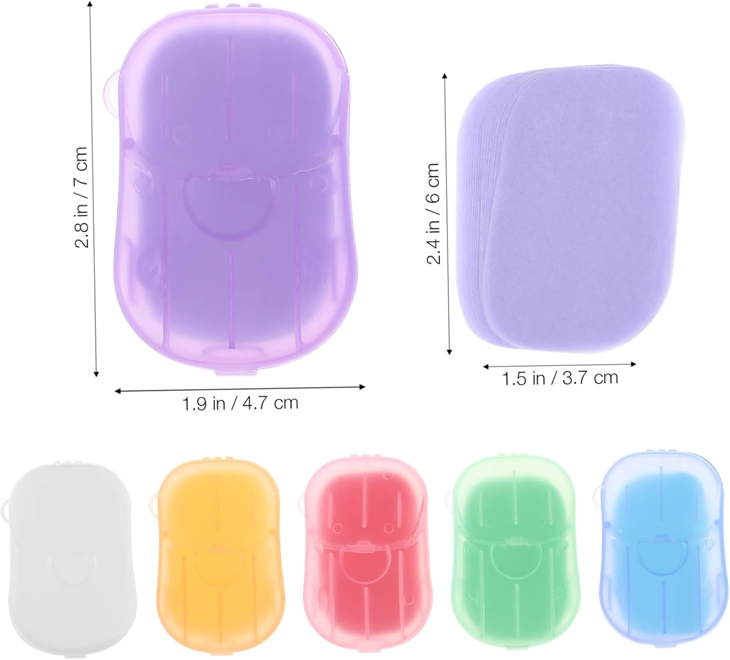 JOINPAYA 120Sheets Camping Supply of Portable Soap Travel Minis for Hotel Public Toilets