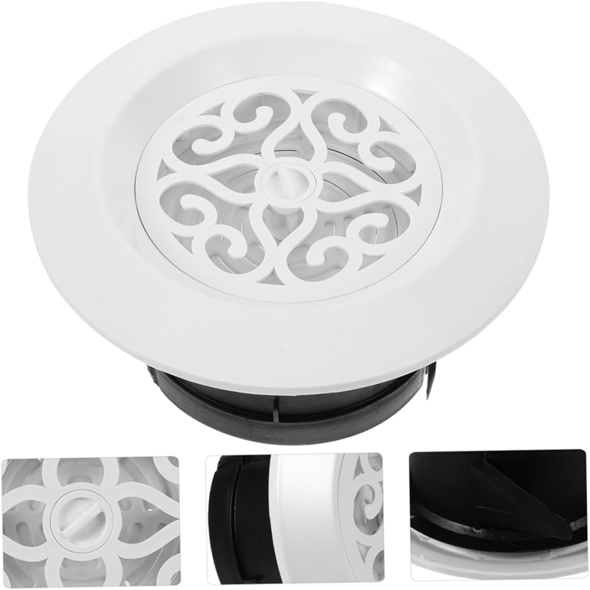 Round Soffit Vent Cover for Air Conditioner Airflow Diffuser for Living Room Sleek Design Easy Installation Construction image number 1