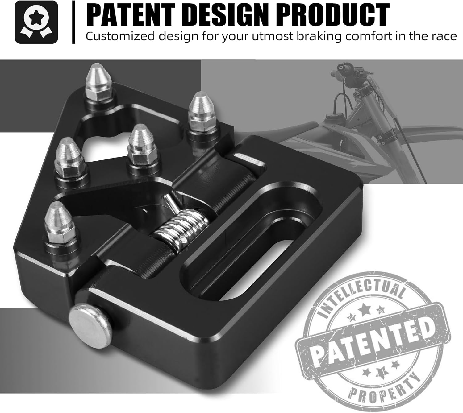 NICECNC Motorcycle Foldable Brake Pedal Replacement Tip Compatible with KTM 125-530 XCW XCFW EXC EXCF 2004-16 690 Enduro R 2008-23 690 SMC R 12-23,Compatible with Husqvarna TC125 250 14-15,See Fitment image number 3