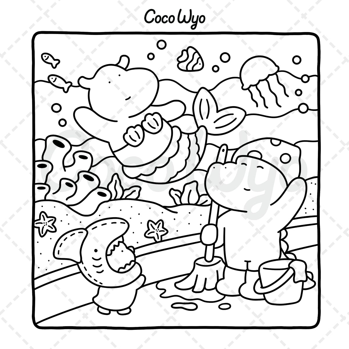 Little Cuddles: Coloring Book for Adults and Teens Featuring Cute Animal Friends for Relaxation image number 5