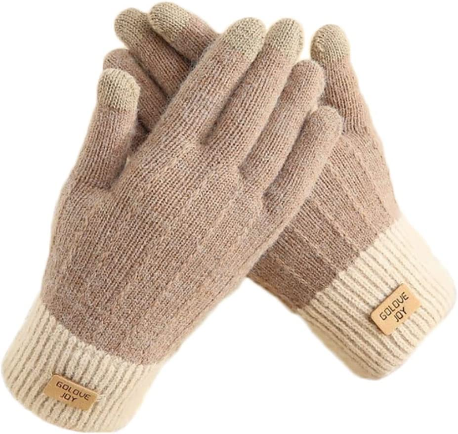 Winter Gloves Women Touchscreen Warm Cold Weather Gloves Ladies - Black image number 2