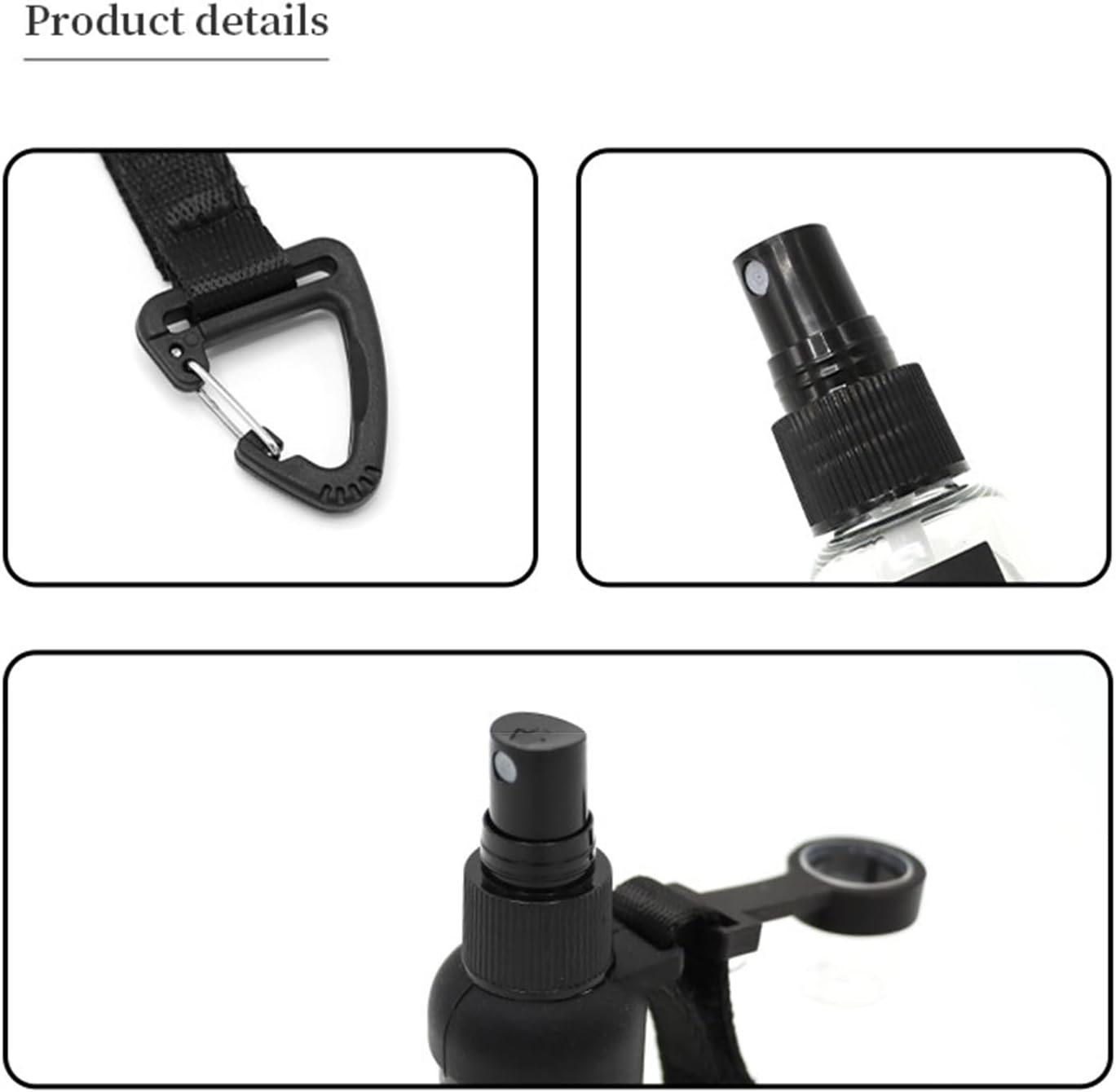 Fine Mist Spray Bottle, 50Ml Empty Empty Mist Travel Mist Atomizer - Reusable Atomizer Travel Spray Fleet for Toners, Hairdressing, Fragrance, Samples image number 2