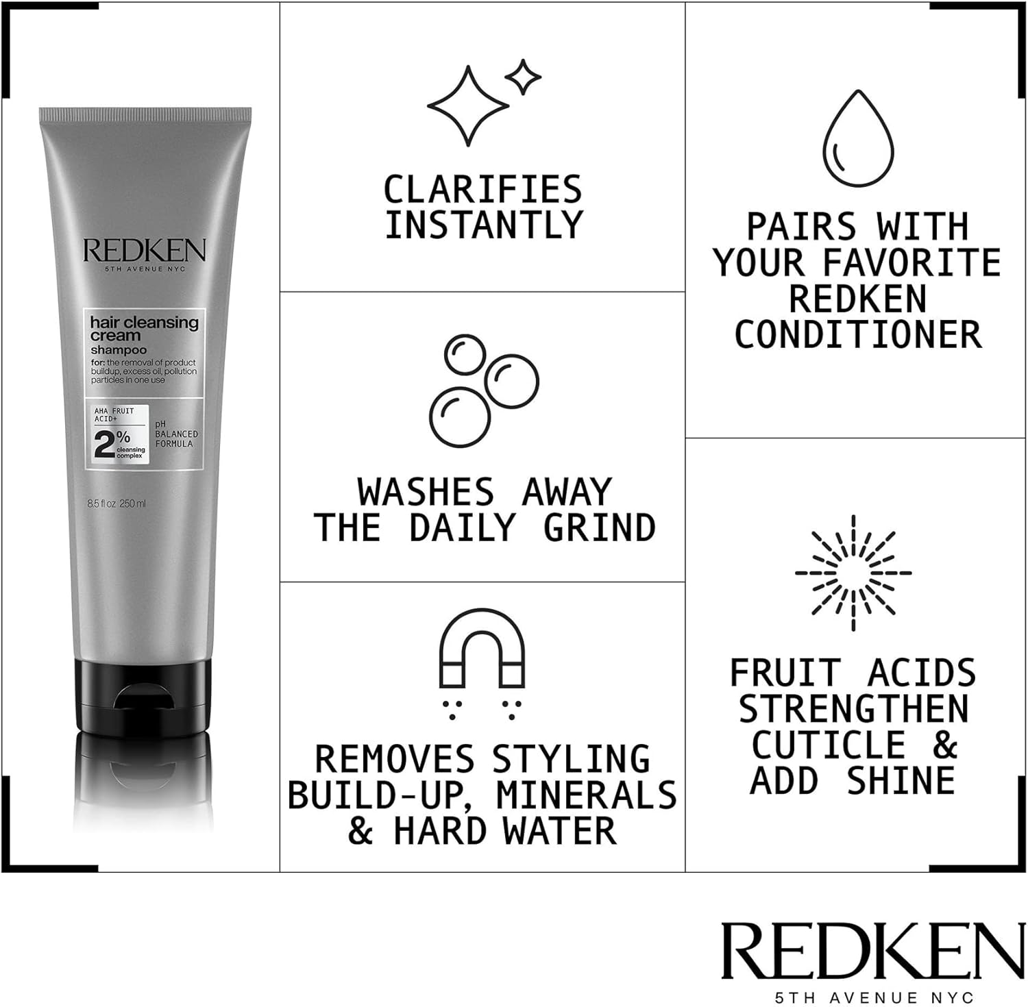 Redken Hair Cleansing Cream Shampoo 250Ml image number 2
