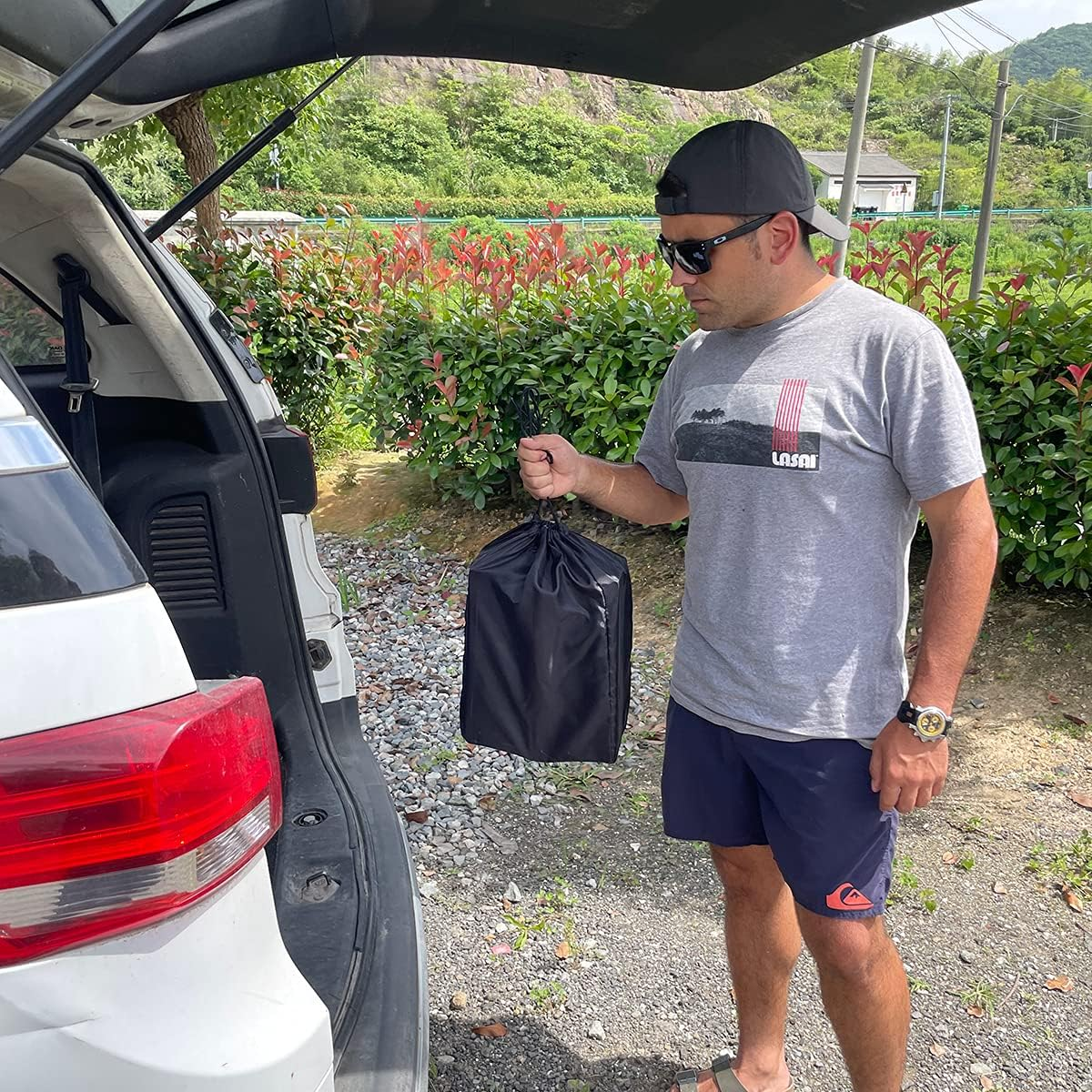 AQUARM Universal Canoe Carrier Kit, 6 Inch /12 Inch Standard Replacement Foam Block Universal Car Top Roof Racks with Tie-Downs image number 1