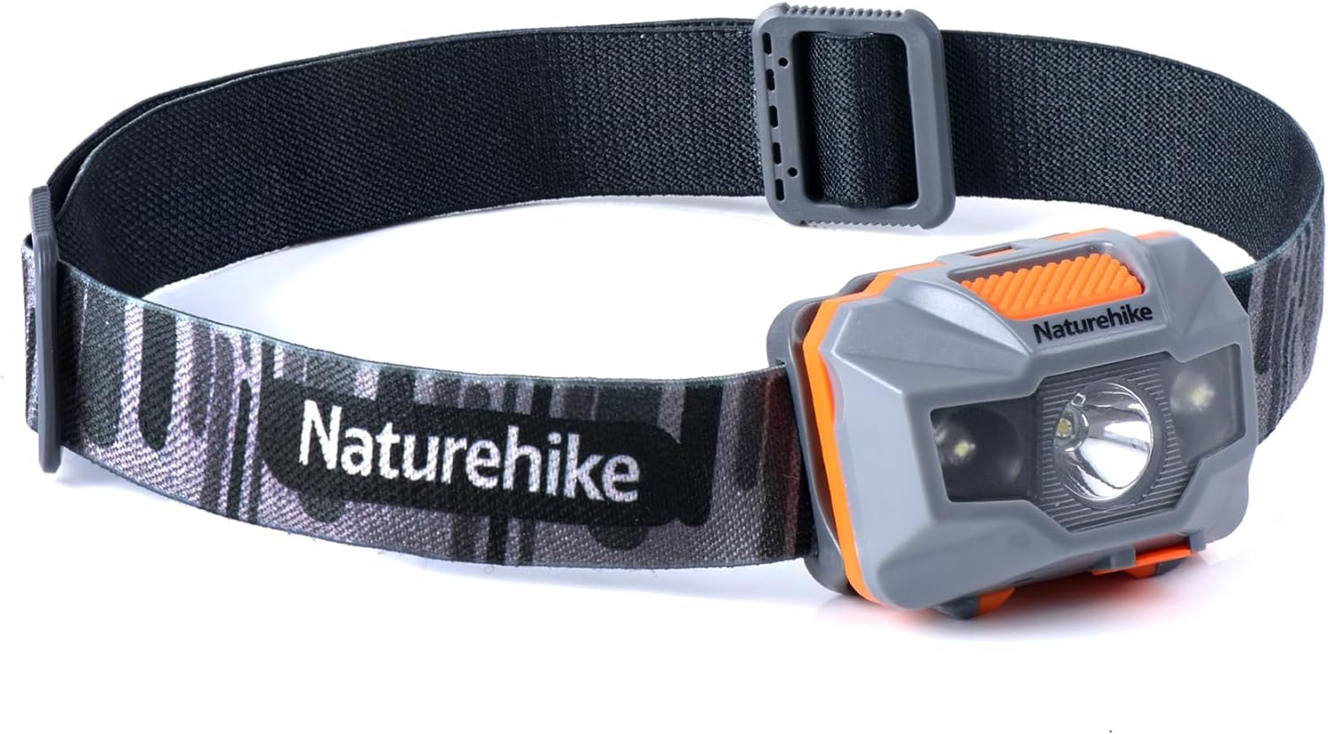 Naturehike Headlamp, Lightweight Rechargeable Head Torch, One-Click Open, Highlight with 4 Modes, Waterproof IPX4 for Running, Hiking, Jogging, Fishing (Orange and Black) image number 4