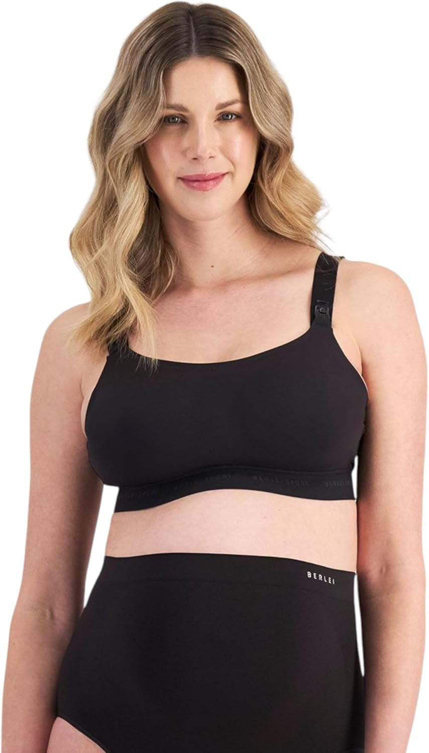 Berlei Life Maternity Active Crop Black Bra image number 3