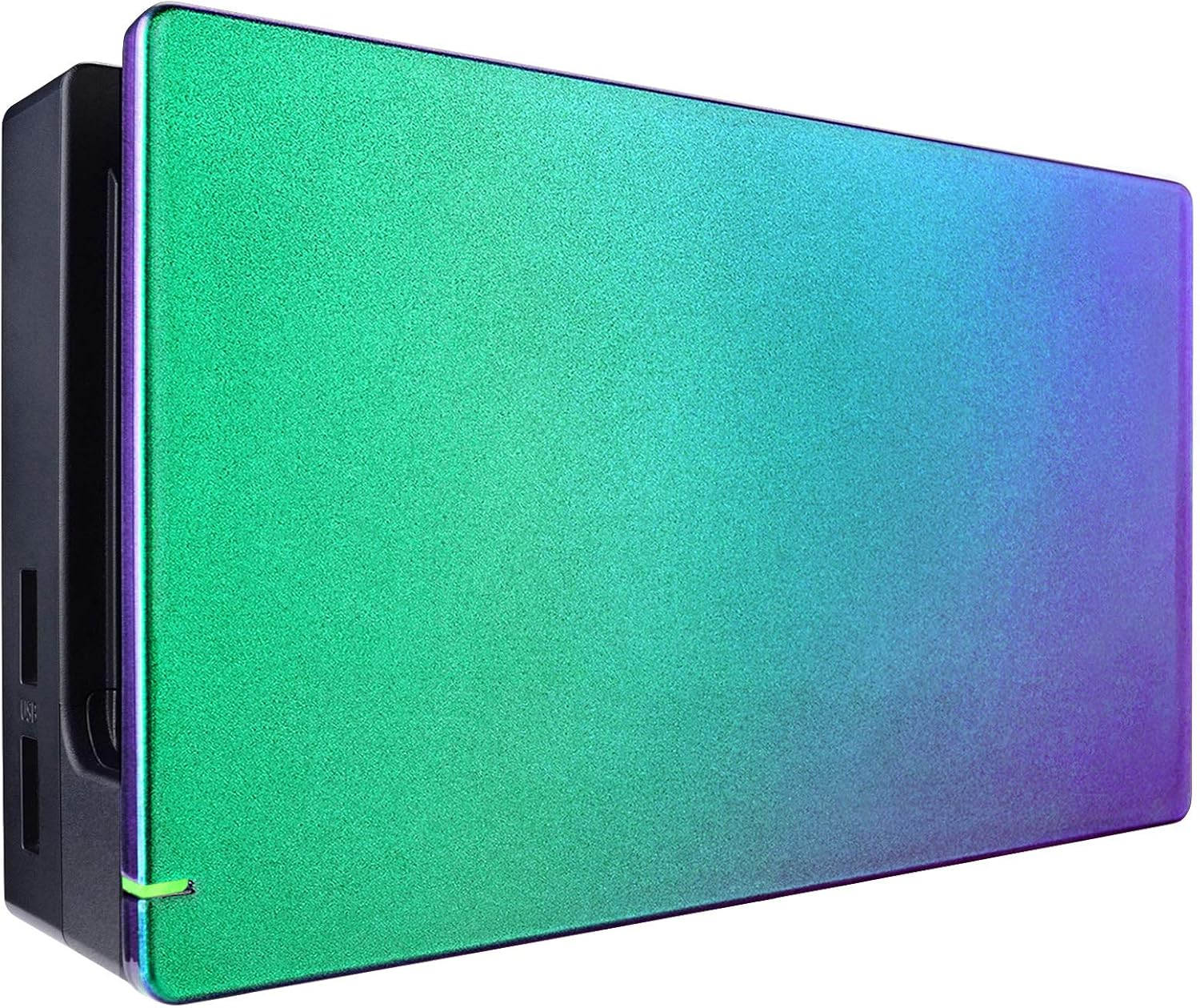 Extremerate White Custom Faceplate for Nintendo Switch Charging Dock, DIY Replacement Housing Shell for Nintendo Switch Dock - Dock NOT Included