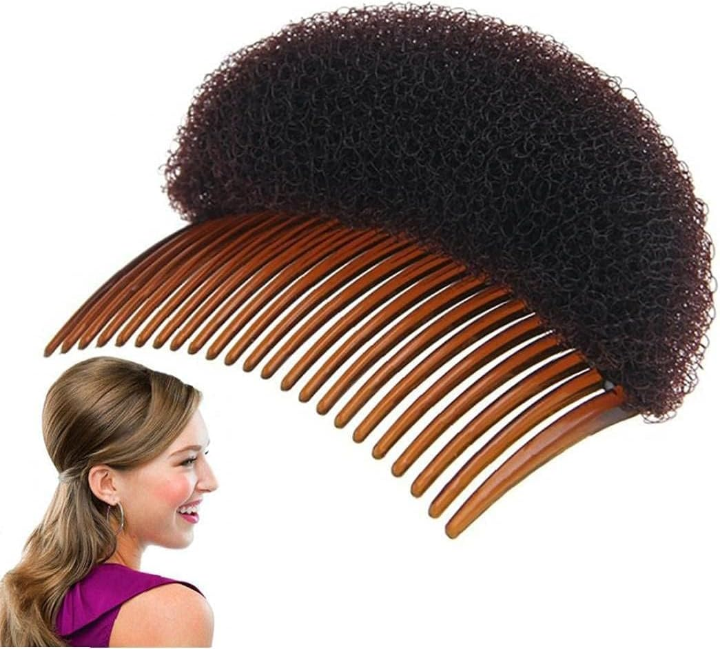 Hair Styling Clip Hair Bun Tool Multifunctional with Comb for Instant Hairstyle Hair Styling Accessories Hair Care Brown 1 Piece image number 4