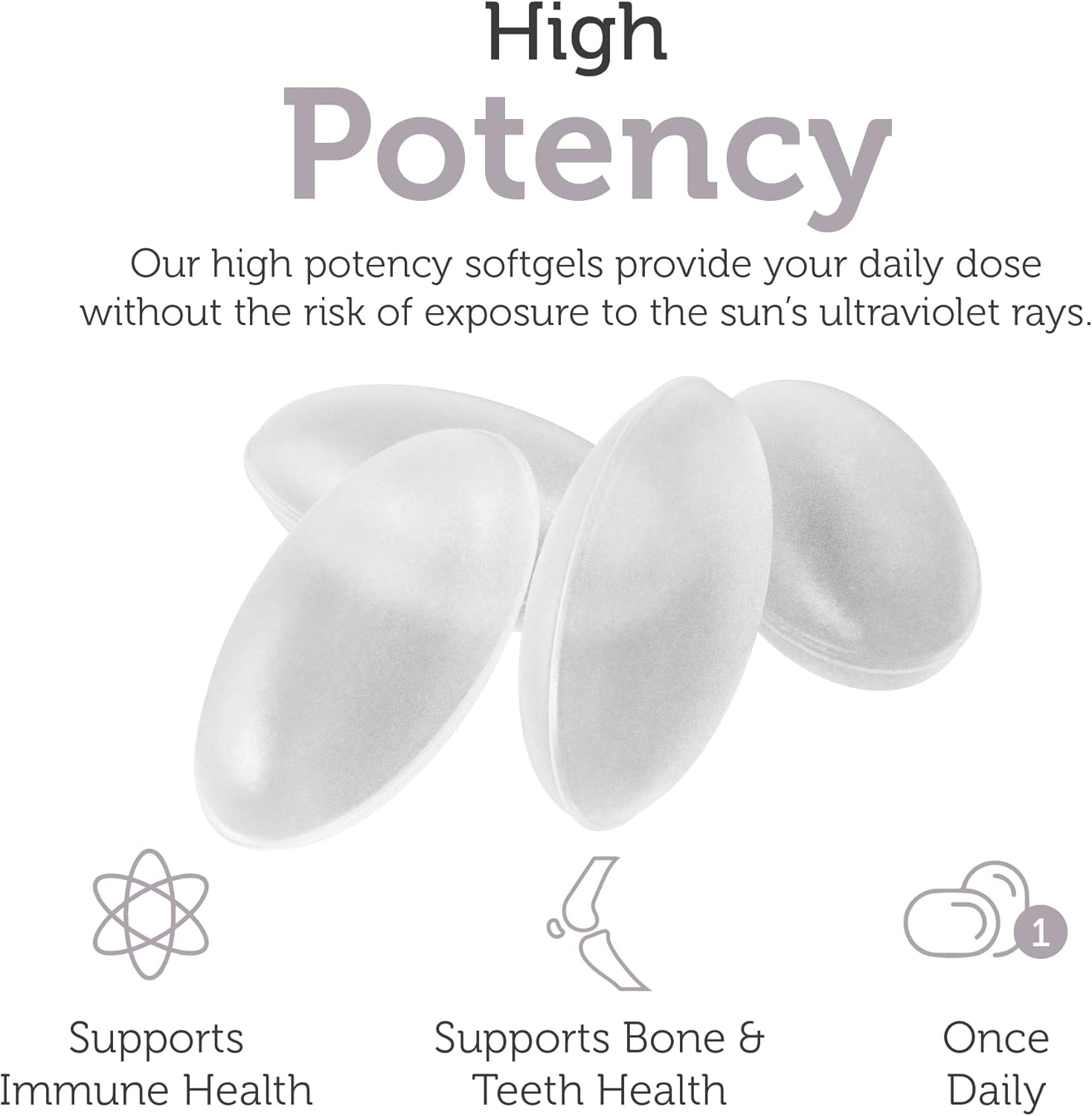 Zahler Vitamin D3 2000 IU, an All-Natural Supplement Supporting Bone Muscle Teeth and Immune System, Advanced Formula Targeting Vitamin D Deficiencies, Certified Kosher, 250 Softgels image number 4