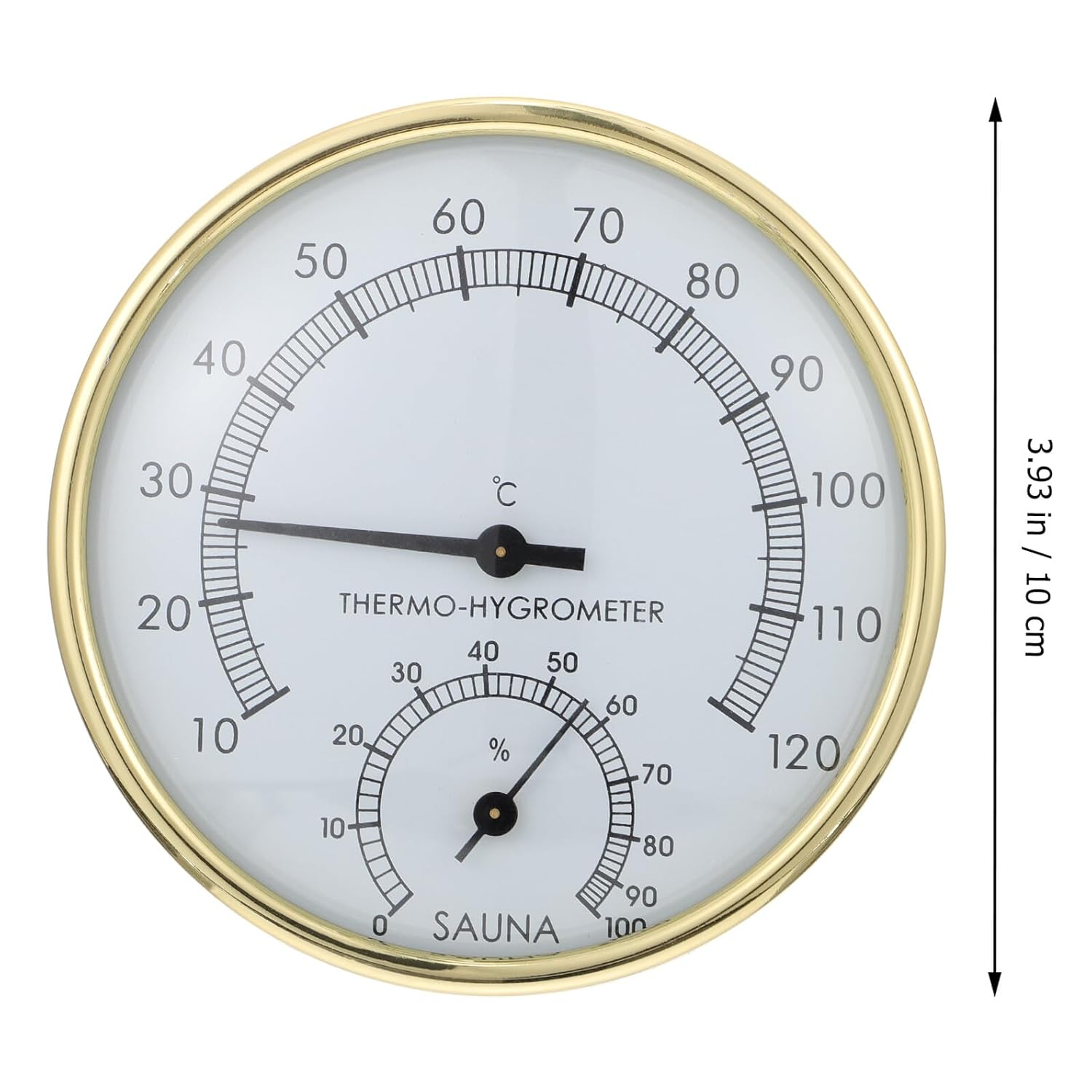 High Precision Sauna Thermometer Hygrometer Practical Sauna Accessory Lightweight Hygrothermograph Temperature and Humidity Measurement