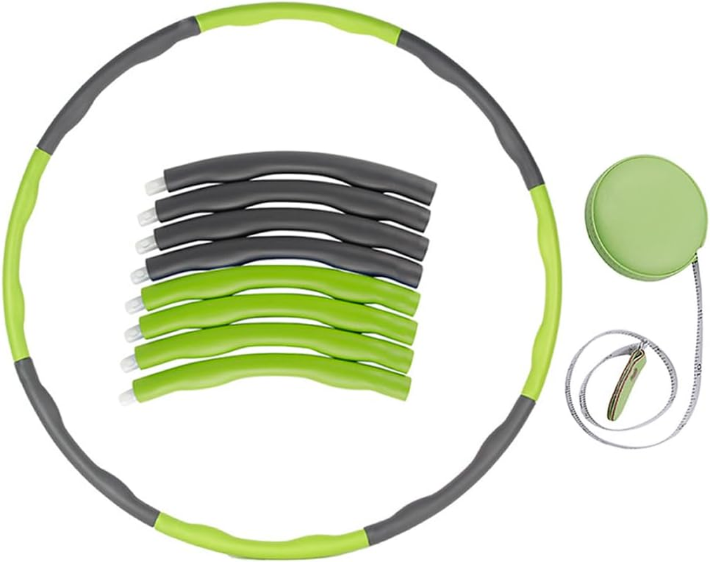 Hula Hoop,Detachable Hula Hoop,Gym Equipment,Fitness Exercise Hoop,Snap Together Detachable,Waist Circumference Soft Ruler,For Gymnastics, Training, Exercise and Weight Loss image number 6