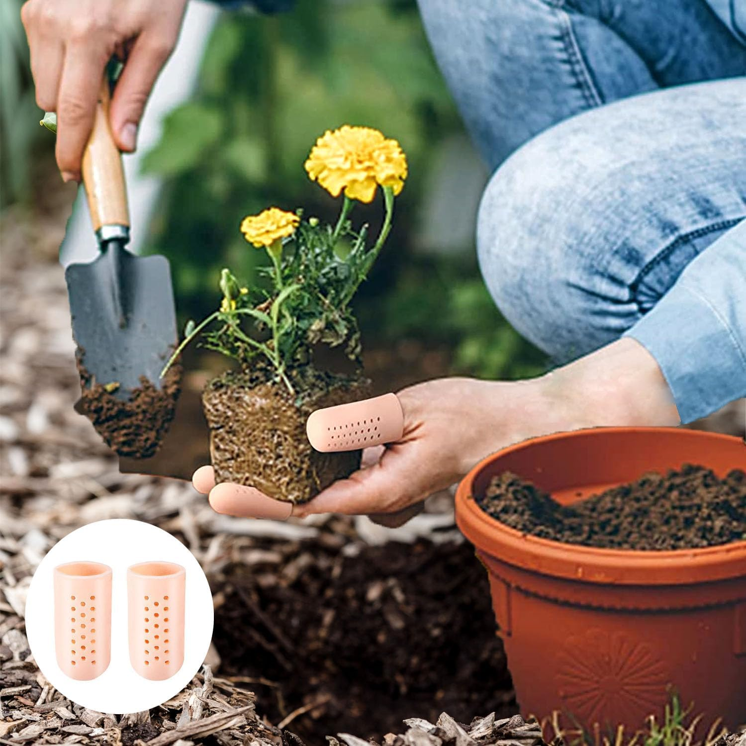 Silicone Finger Protectors with Air Holes, 20Pcs Gel Finger Cots Covers, Silicone Finger Protectors Covers Gel Finger Cots, Gel Finger Protectors Cots Finger Covers, Gel Finger Protectors Finger Covers image number 6