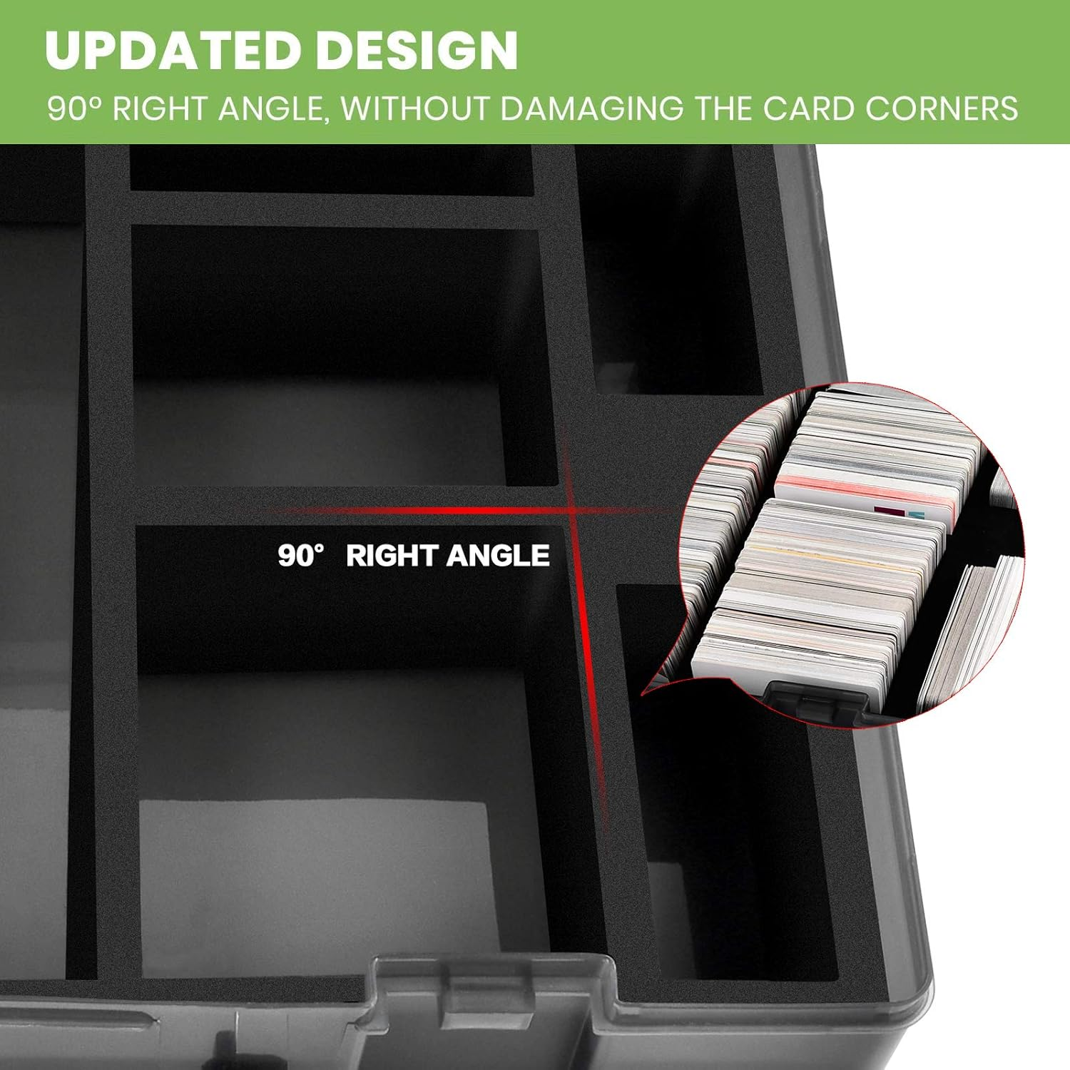 ALKOO 2200+ Card Case Holder, C.A.H/MTG Deck Box Organizer Storage Compatible with Cards against Humanity/For Magic the Gathering/For Yugioh/For Topps Baseball & All Expansions image number 3