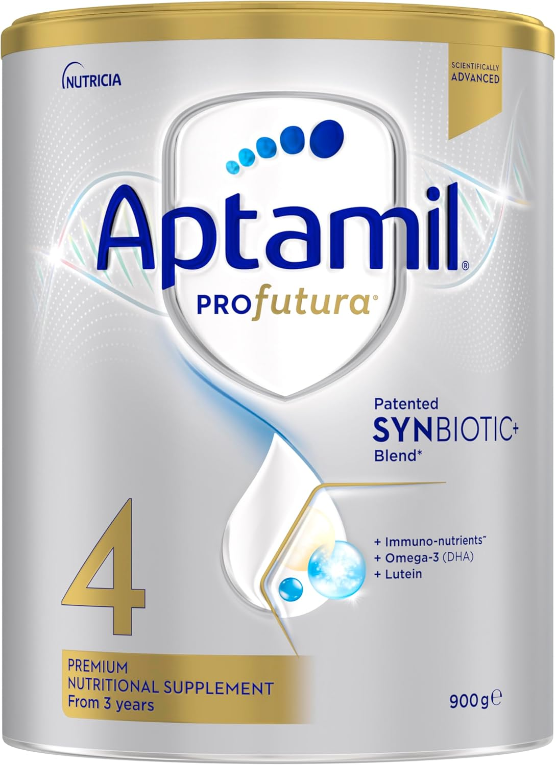 Aptamil Profutura 4 Premium Nutritional Supplement, Rich in Essential Nutrients and Synbiotic Blend, Toddler Formula with Omega-3 DHA, Easy to Prepare, from 3 Years, 900G image number 5