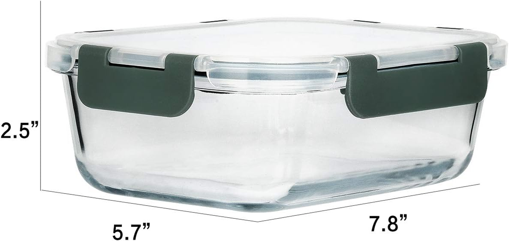 MCIRCO Glass Meal Prep Containers, 8 Packs of 30 Oz Airtight Glass Lunch Containers with Lids - Bpa-Free, Microwave, Oven, Freezer & Dishwasher Safe image number 2