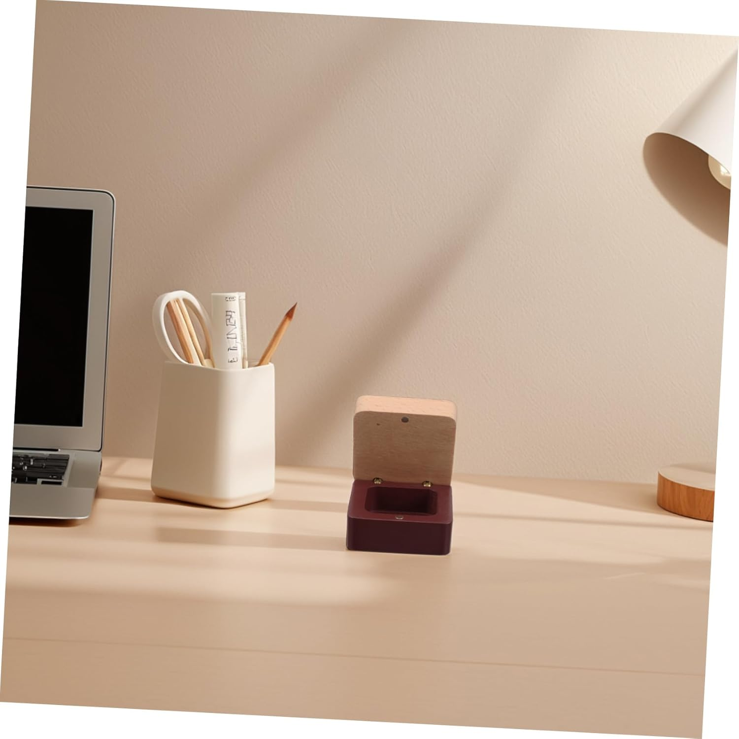 PACKOVE Boys and Girls Tooth Storage Box Vintage Wooden Denture Holder for First Tooth Hair Keepsake Portable Fairy Container Home School Organizer image number 1