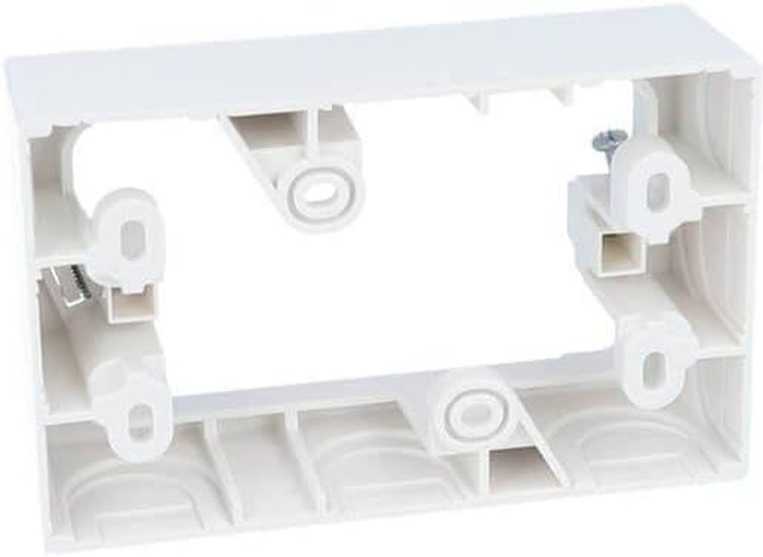 HPM Deep Surface Mounting Block for Switches and Gpos, White, 37 Mm image number 1