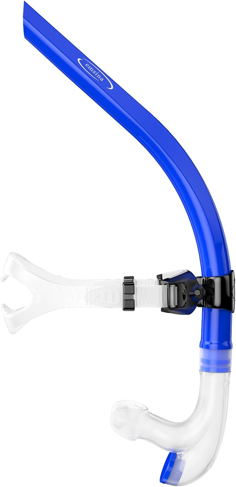 EMSINA Swim Snorkel for Adults, Lap Swimming and Training Snorkel,Unisex Adult/Kid/Youth, One-Way Purge Valve