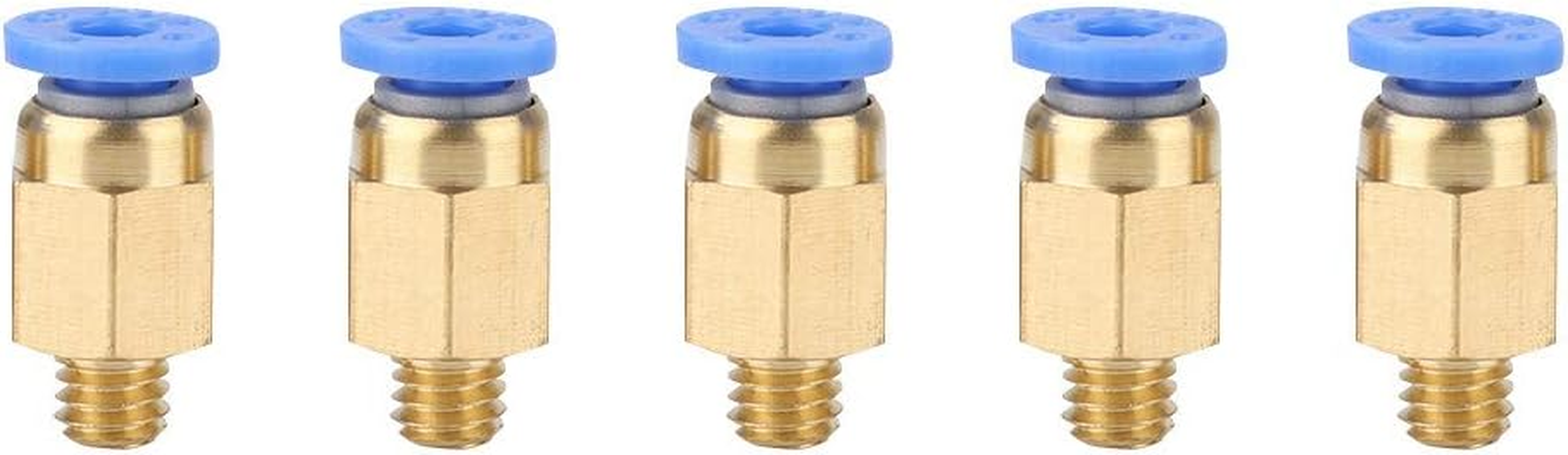 Ejoyous 5 PCS PC4-M6 Straight-Through Pneumatic Connectors, 304 Stainless Steel, 6Mm Thread Compact & Stylish, for PU Hose/Nylon Tube (PTFE Tube OD 4Mm) image number 2