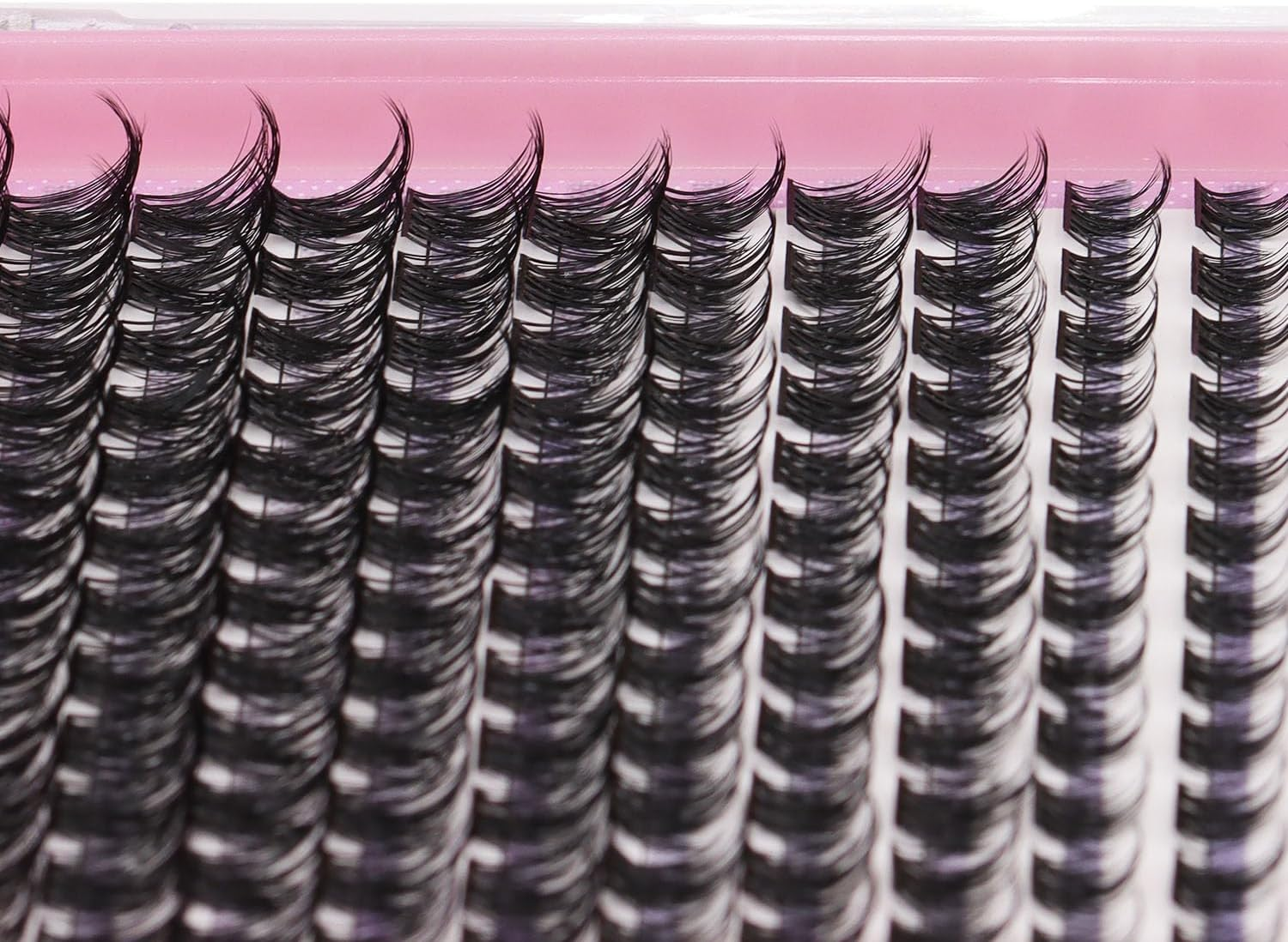 10/12/14/16Mm Mixed Size Eyelash Clusters Eyelash Extensions Color Black C Curl and D Curl to Choose Soft Material Charming Eyelashes (Black, 10Mm) image number 6