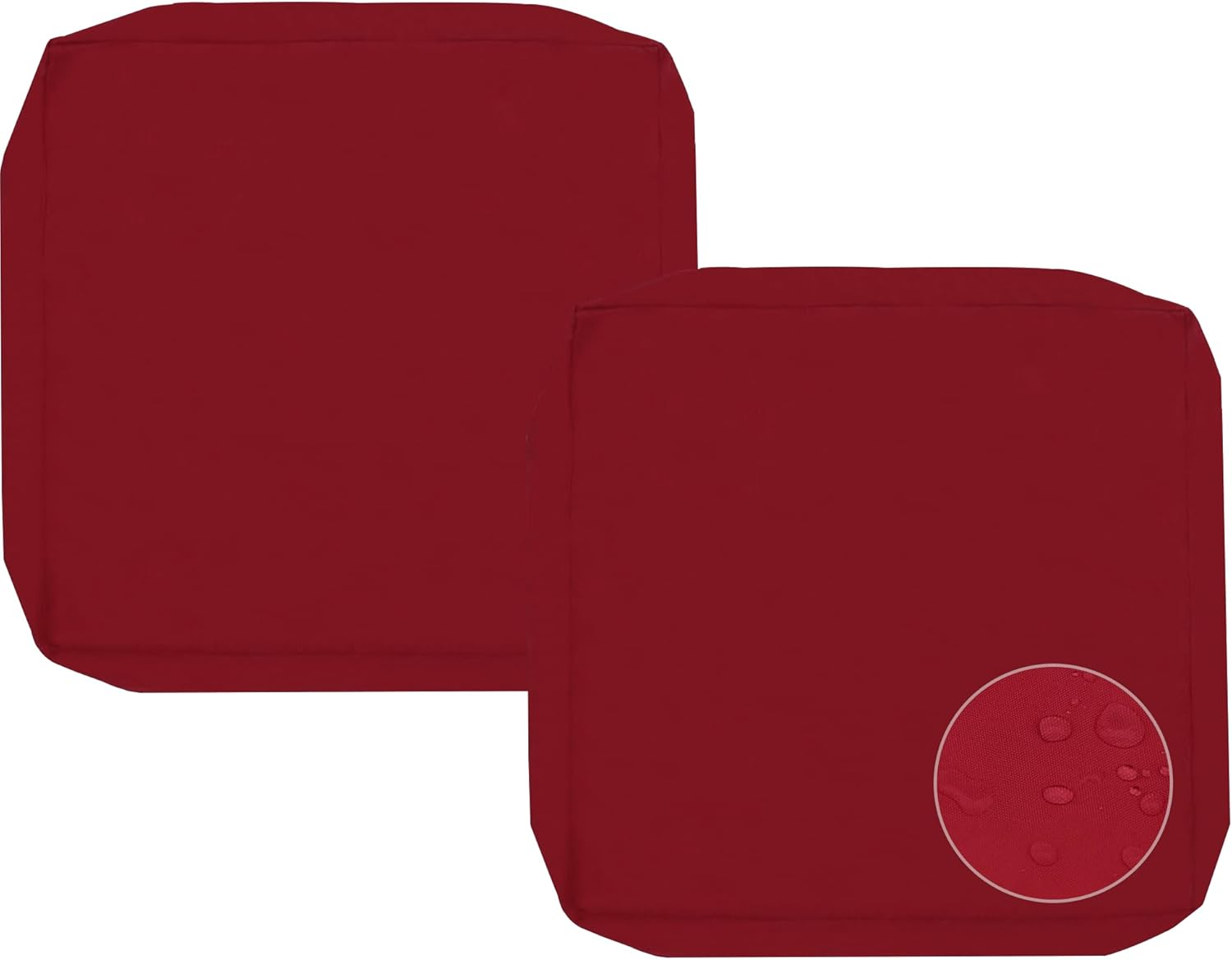 Sqodok Patio Cushion Covers 24X22 Inch, 4Pack Replacement Cushion Covers, Waterproof Outdoor Cushion Slicovers Sectional Cushions Cover for Sofa Chair, Tan