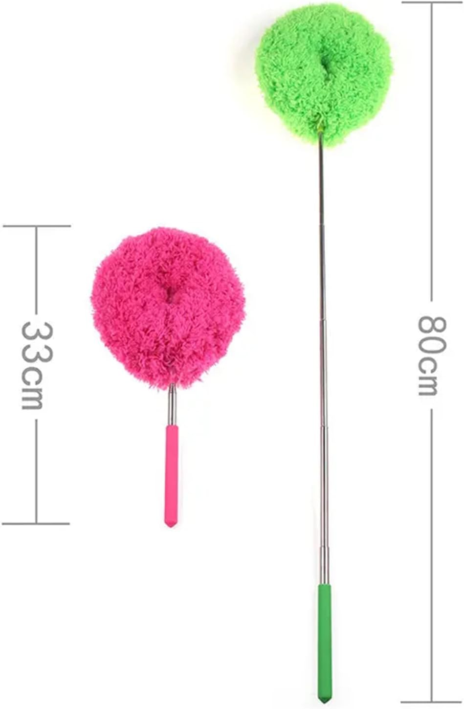 Ceiling Fan Cleaner Duster, Retractable Ceiling Fan Cleaner Duster Reusable Microfiber Blade Cleaner Fan Cleaner (Red) image number 1