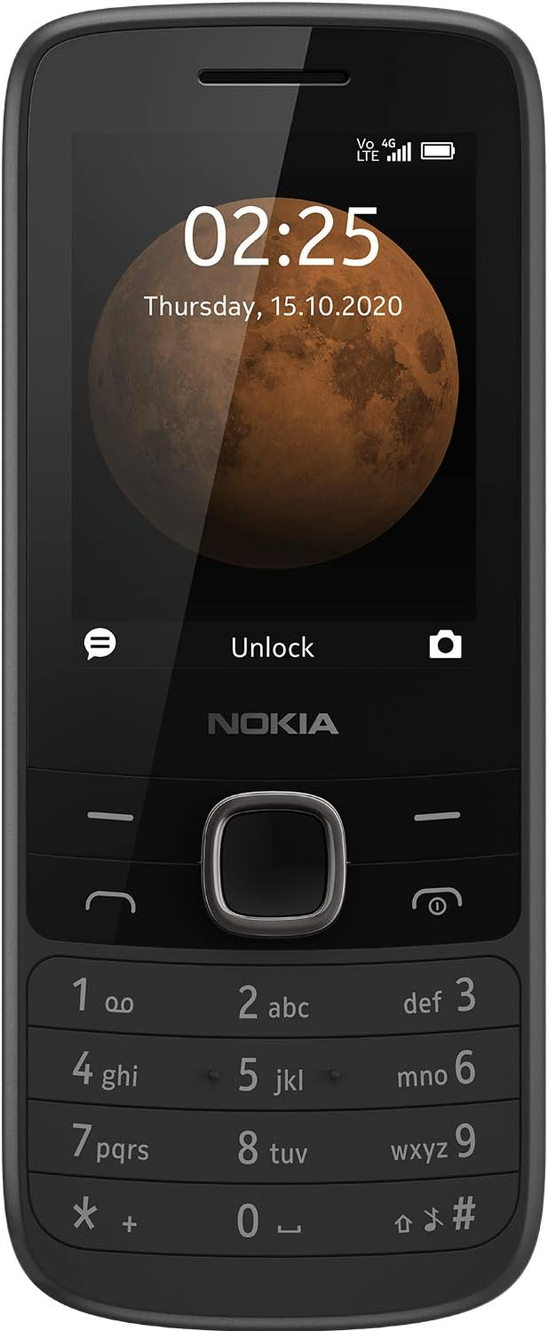 Nokia 225 4G 2.4-Inch UK Sim-Free Feature Phone (Dual SIM) &ndash; Black image number 1