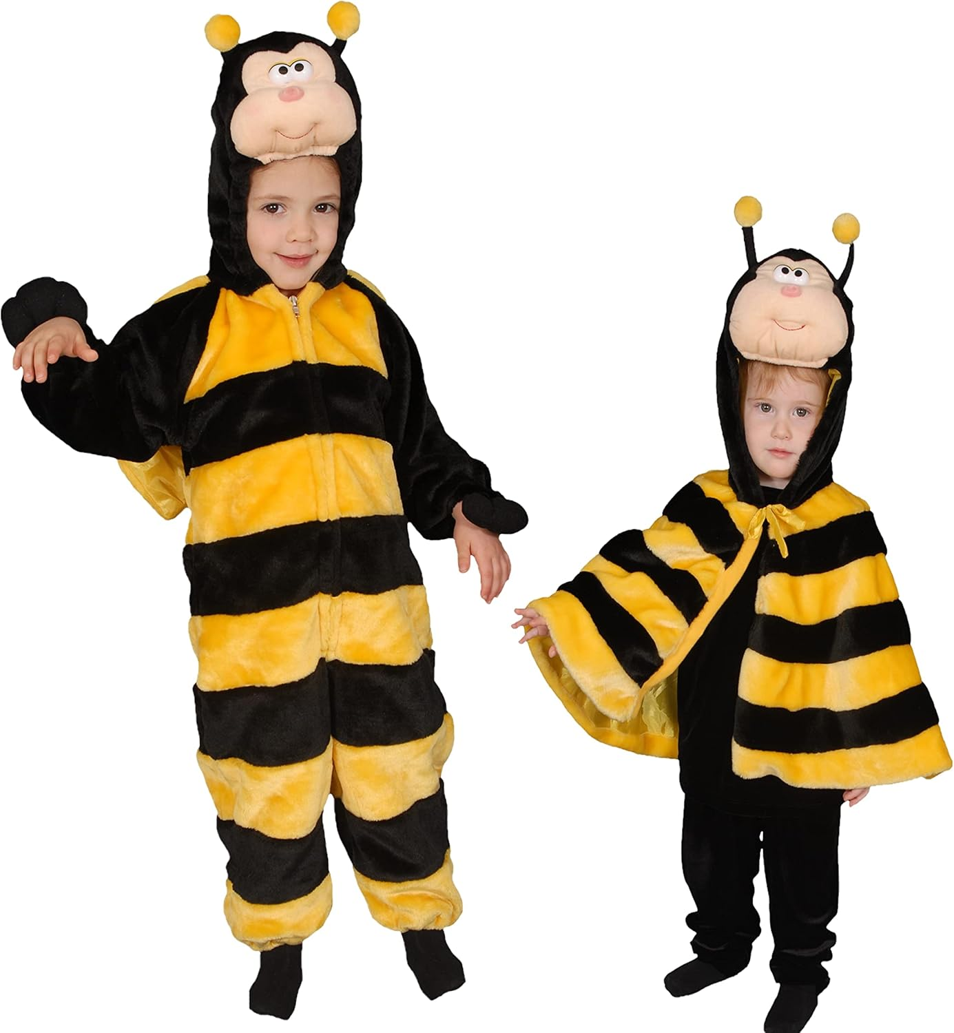 Dress up America - Costume Bumblebee Honey Wasp Birthday Bug Party Children Little Lively Honey Bee, Multi-Colored., Black, 12-24 Months image number 2