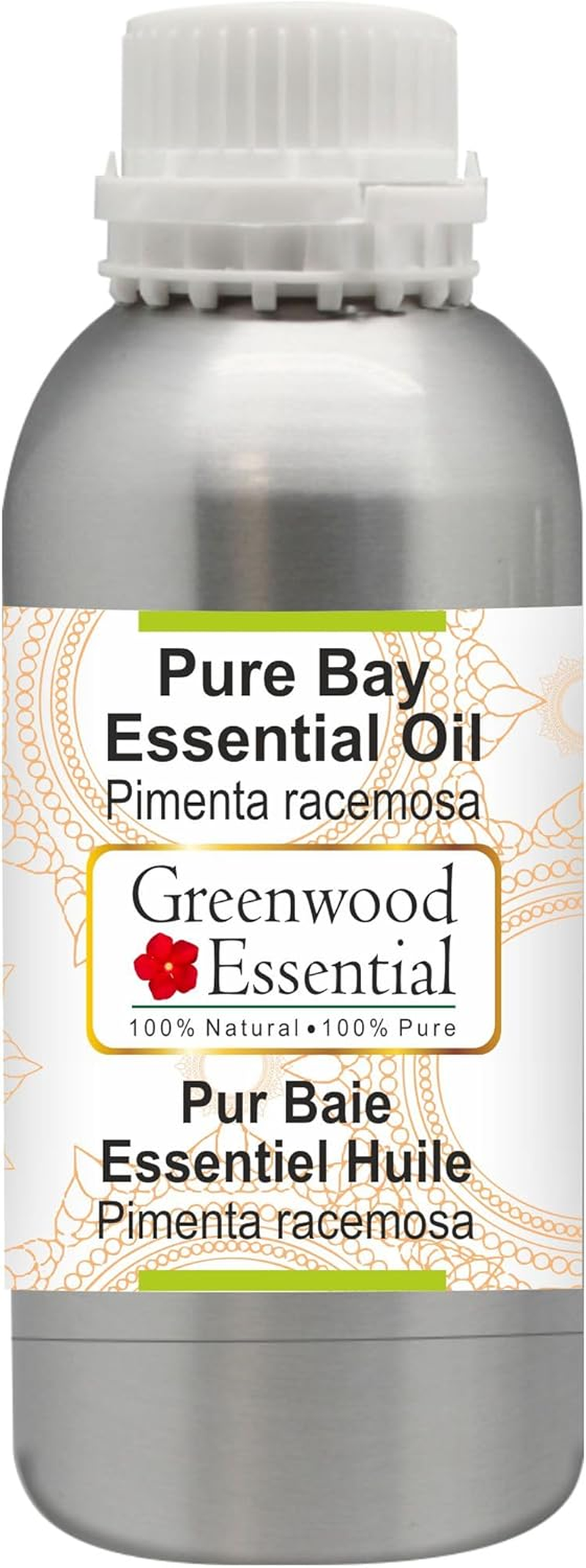 Greenwood Essential Pure Bay Essential Oil (Pimenta Racemosa) Steam Distilled for Personal Care 630Ml (21Oz) image number 3
